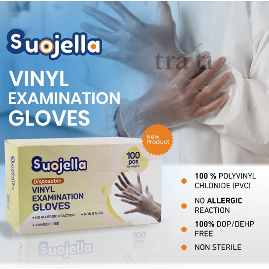 Suojella Vinyl Examination Glove