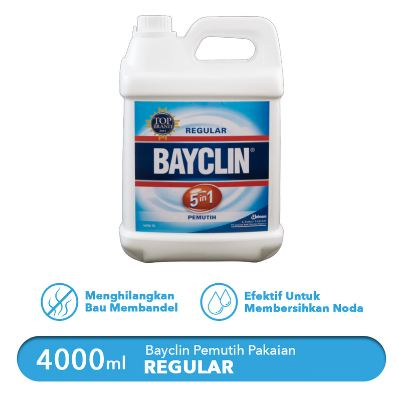 Bayclin Pemutih Pakaian Regular 4000ml