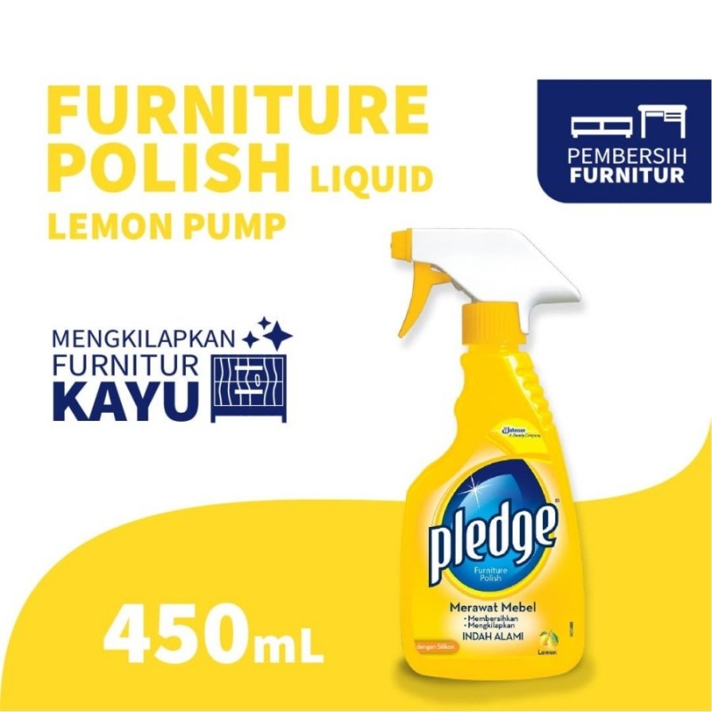 Pledge Spray Furniture Polish Lemon 450 ml