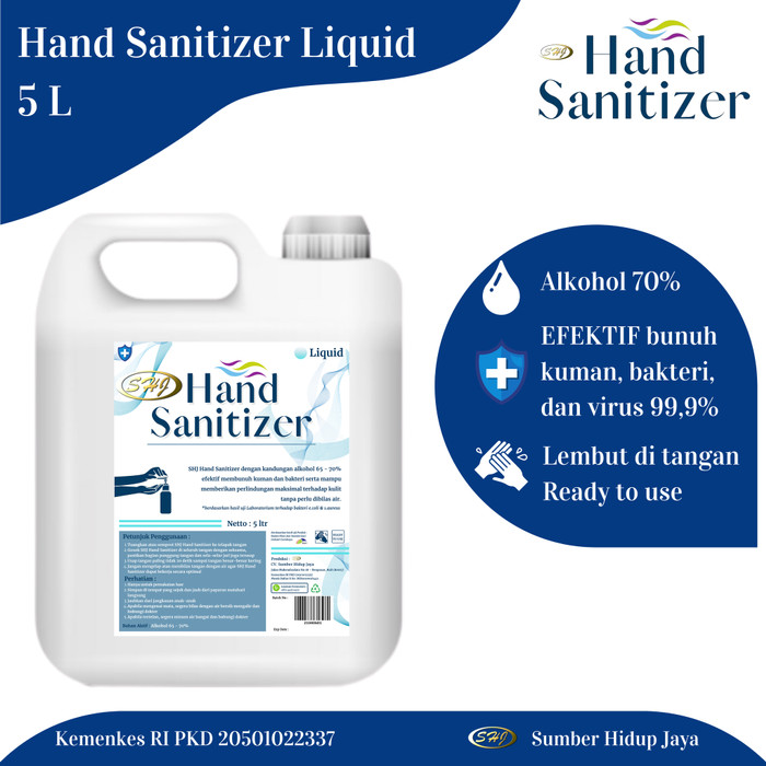 SHJ Hand Saniter Liquid 5 L