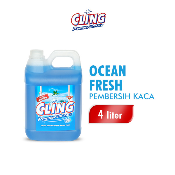 Cling Pembersih Kaca Ocean Fresh 4 Liter