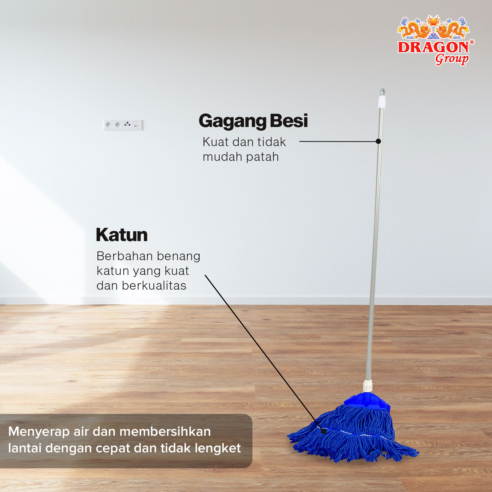 Dragon Mop Pel Jepit  Pita Jumbo MP303