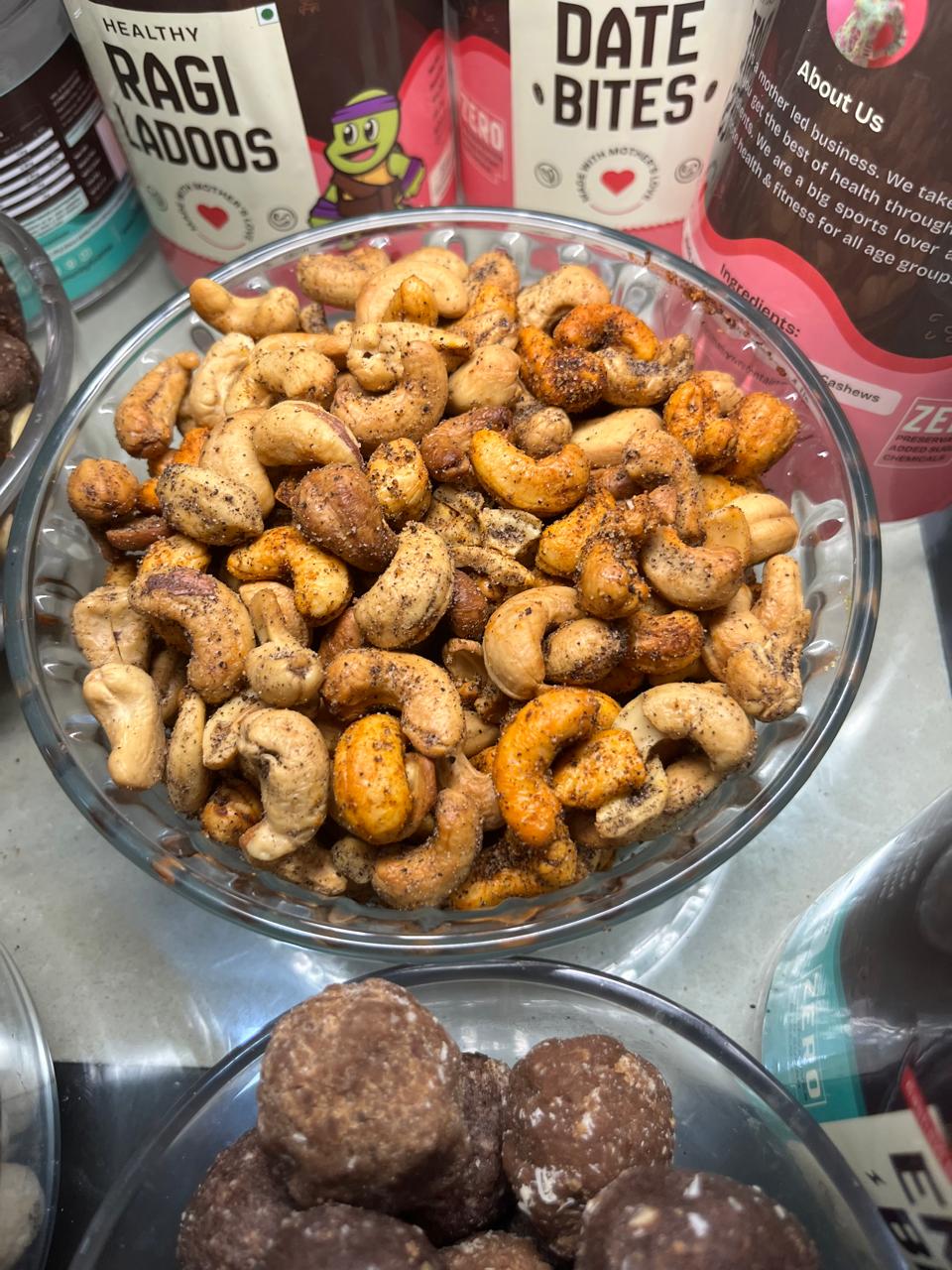 Healthy Roasted Cashews- Black Pepper