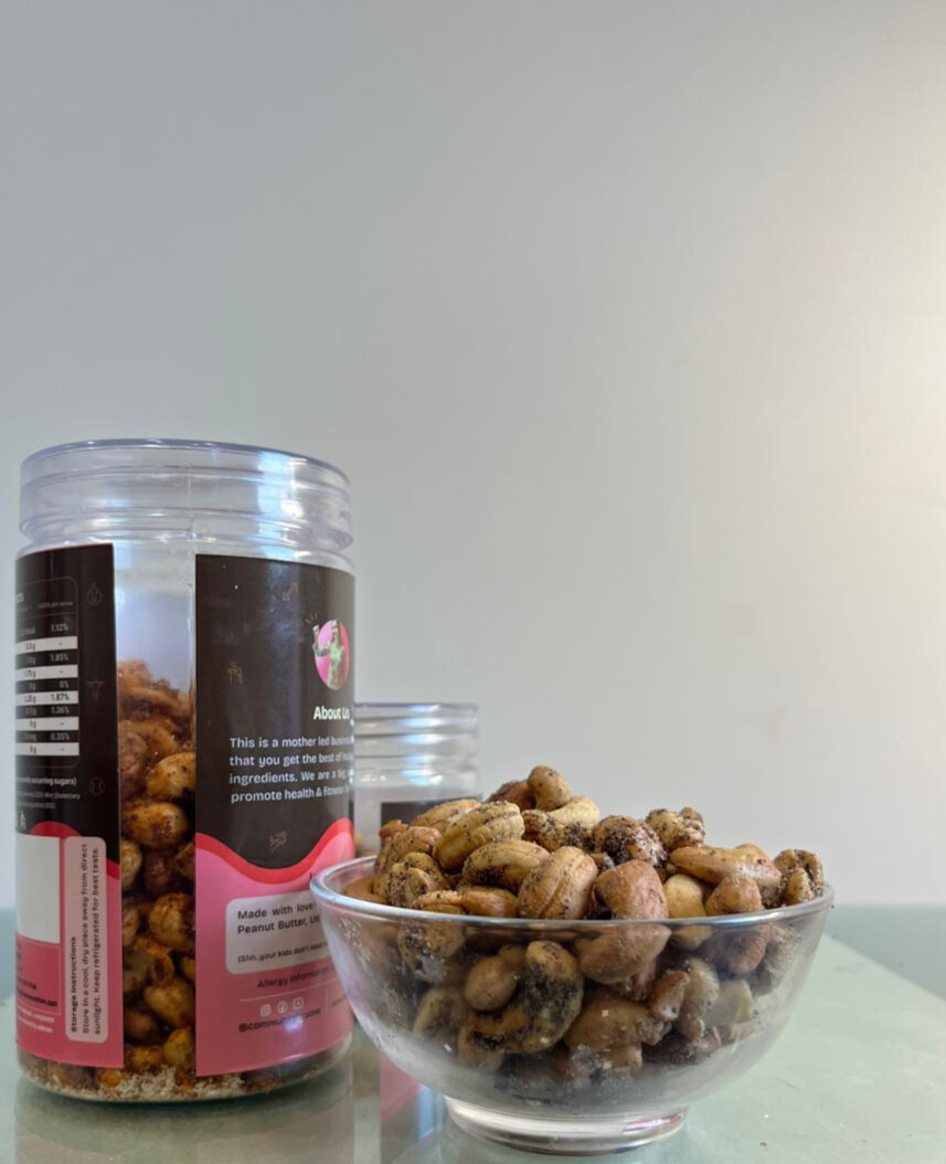 Healthy Roasted Cashews- Black Pepper