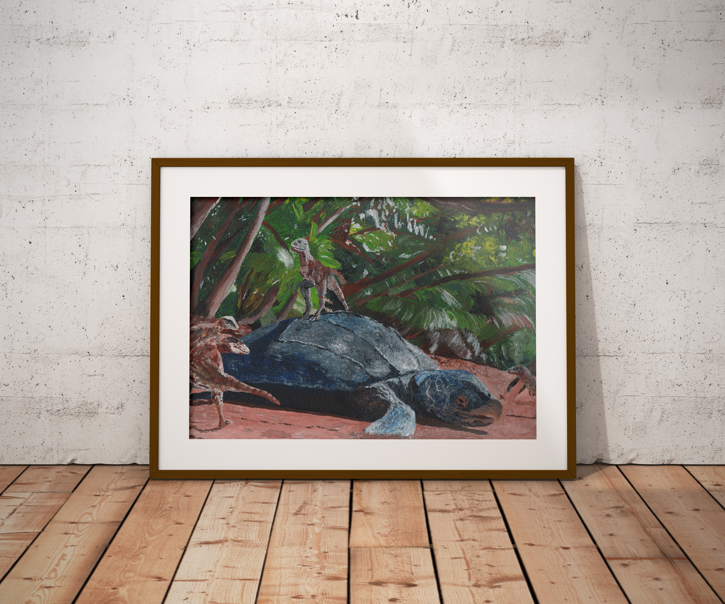 Turtle + Baby Tyrannosaurus