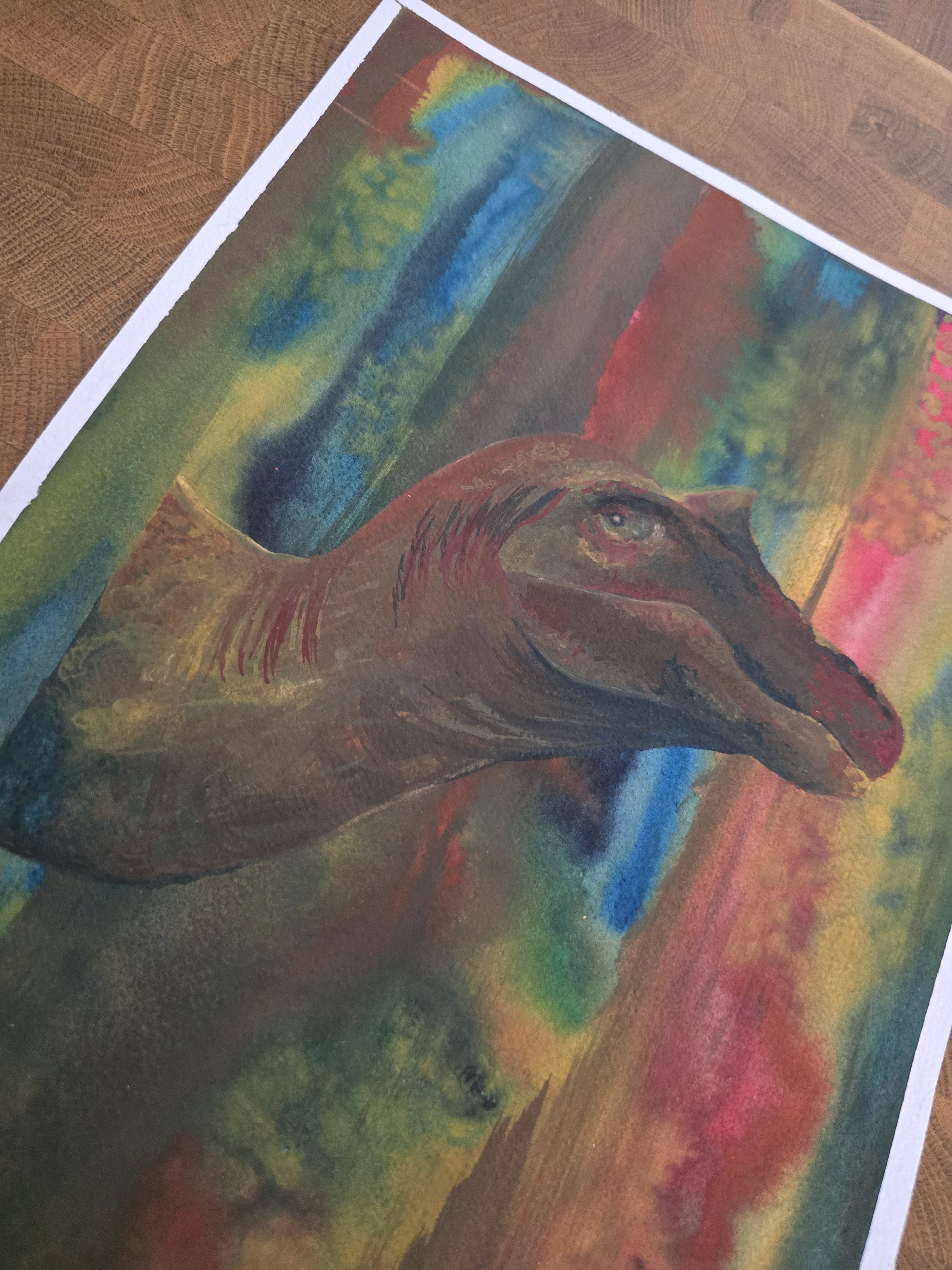Baryonyx Watercolorpainting