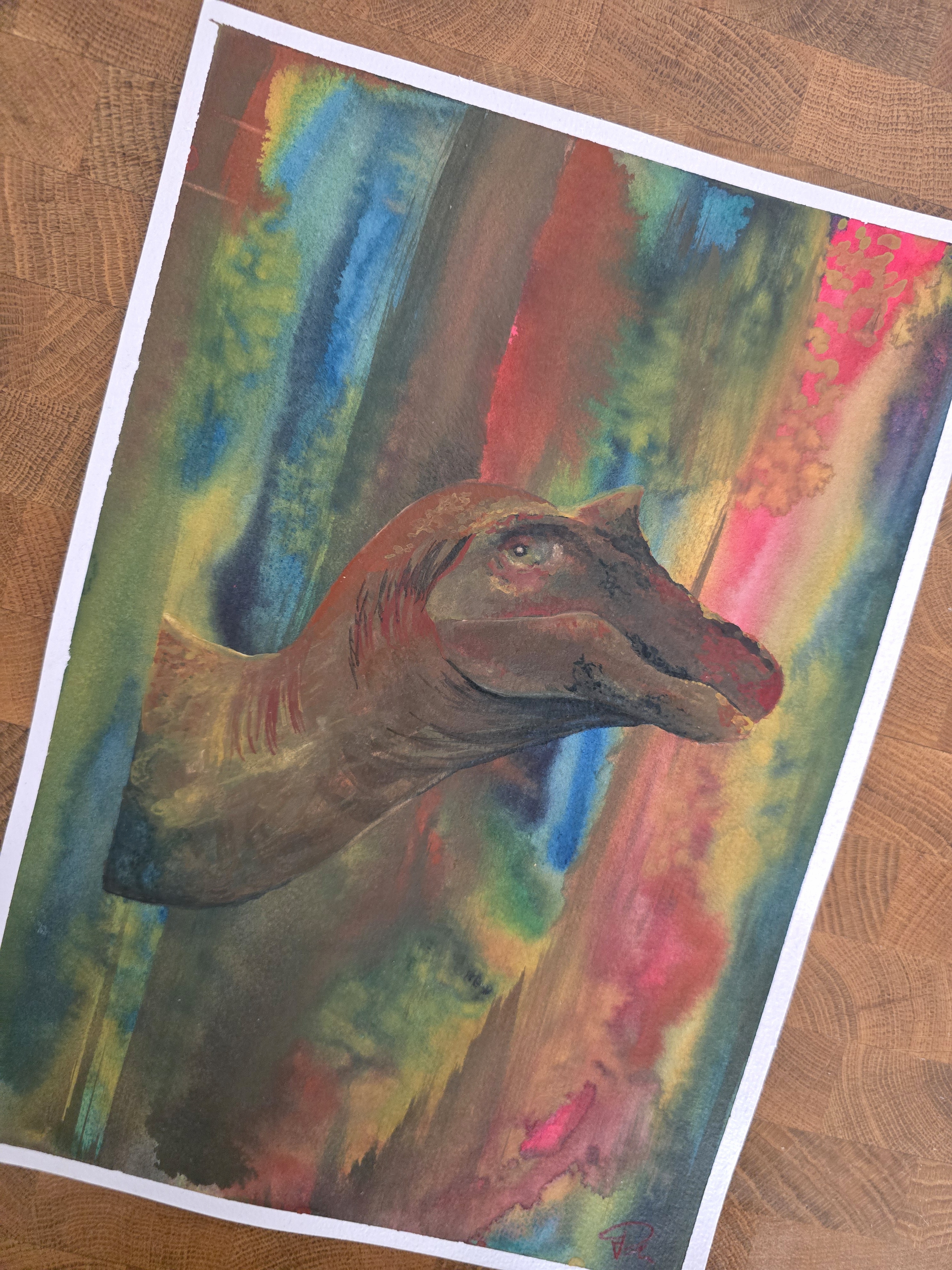 Baryonyx Watercolorpainting