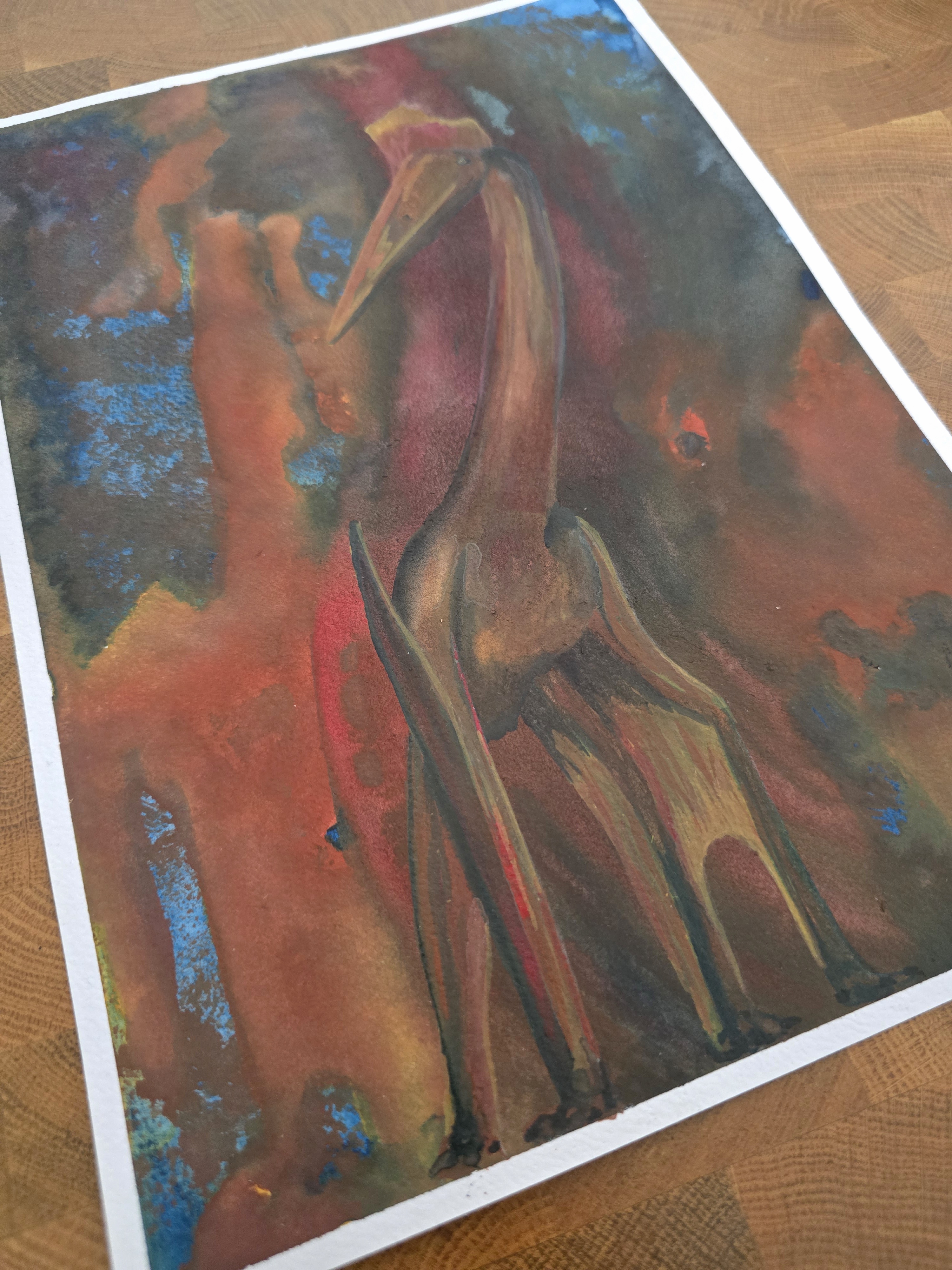 Quetzalcoatlus Watercolorpainting