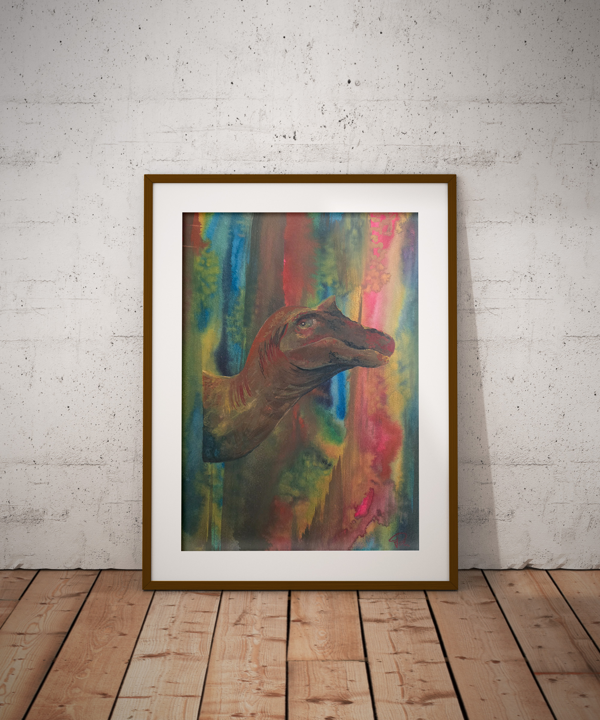 Baryonyx Watercolorpainting
