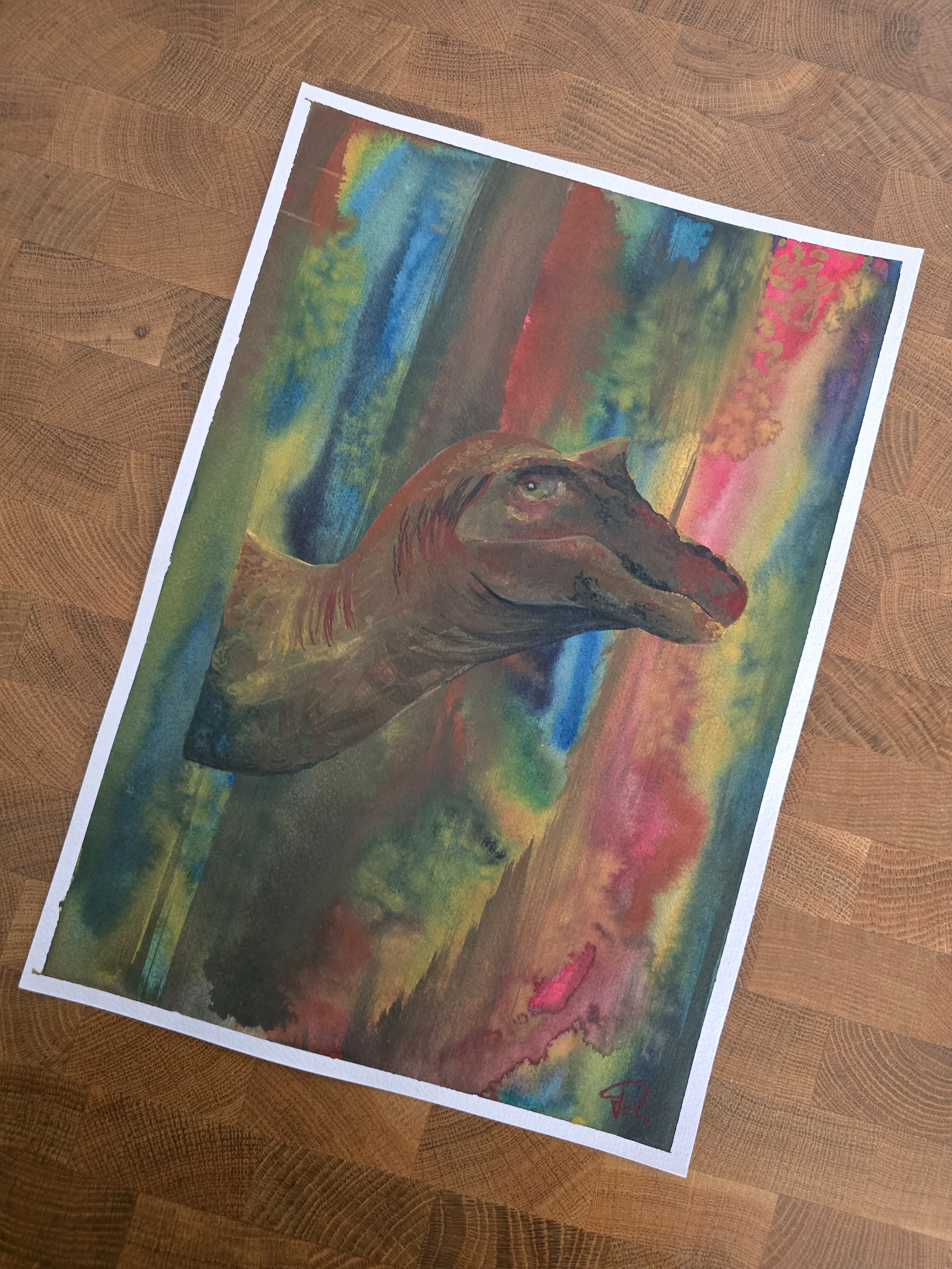 Baryonyx Watercolorpainting