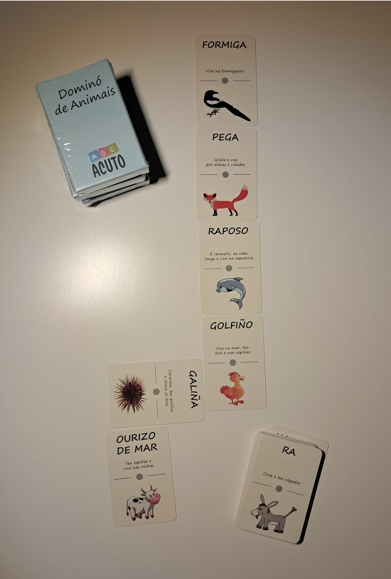 Dominó de Animais en galego