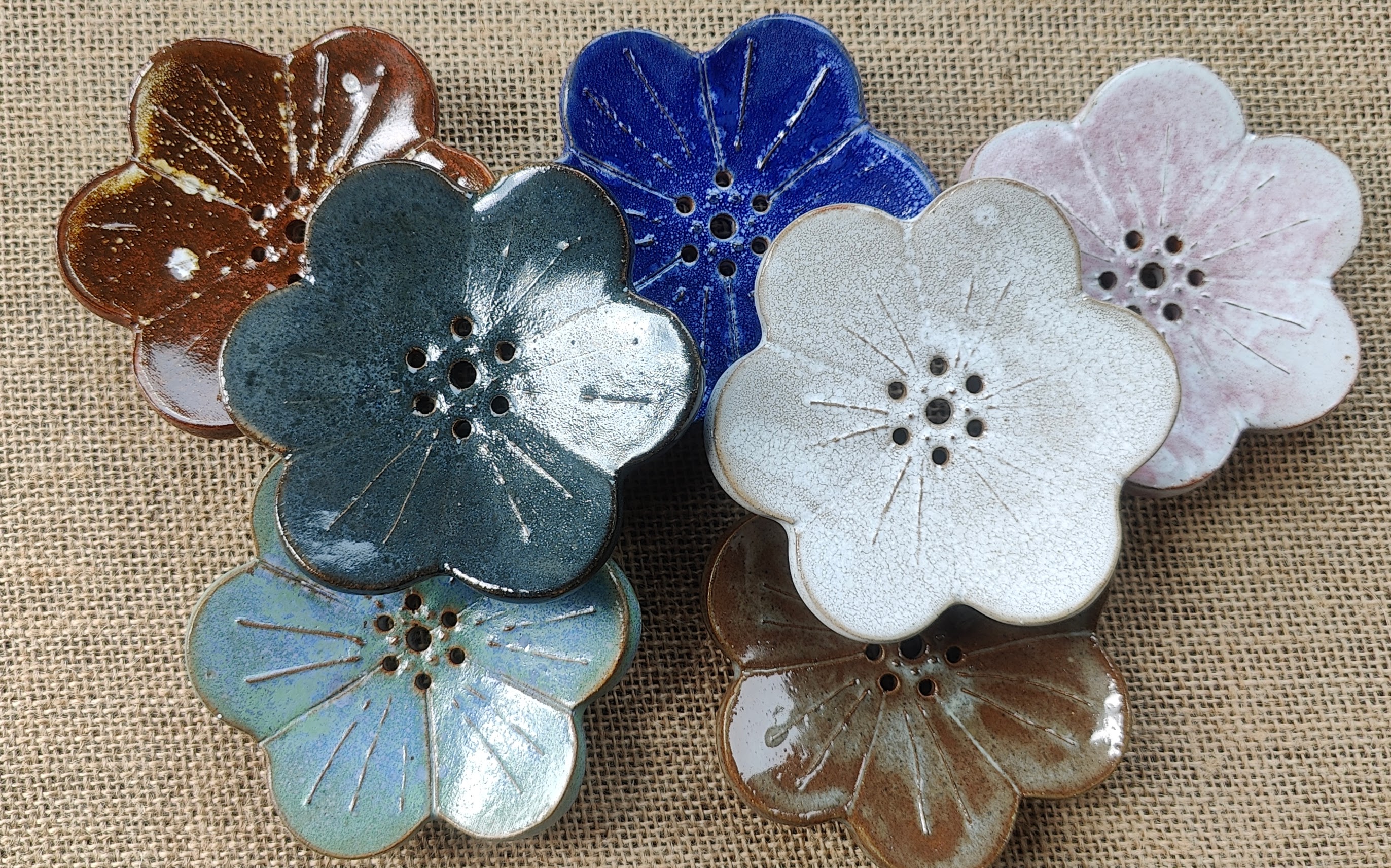 Ceramic Flower Soap Dish