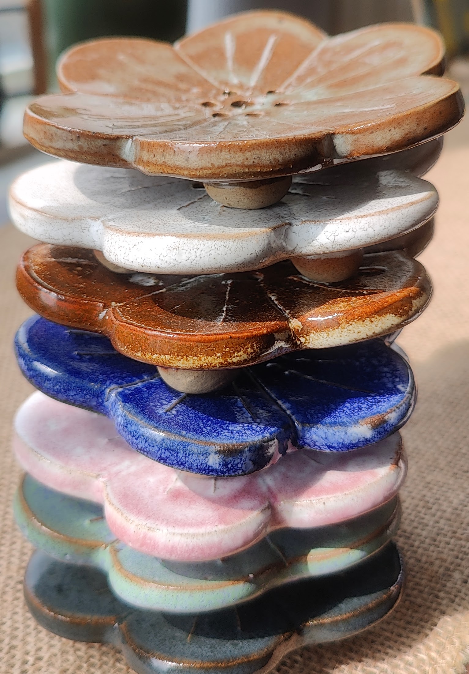 Ceramic Flower Soap Dish