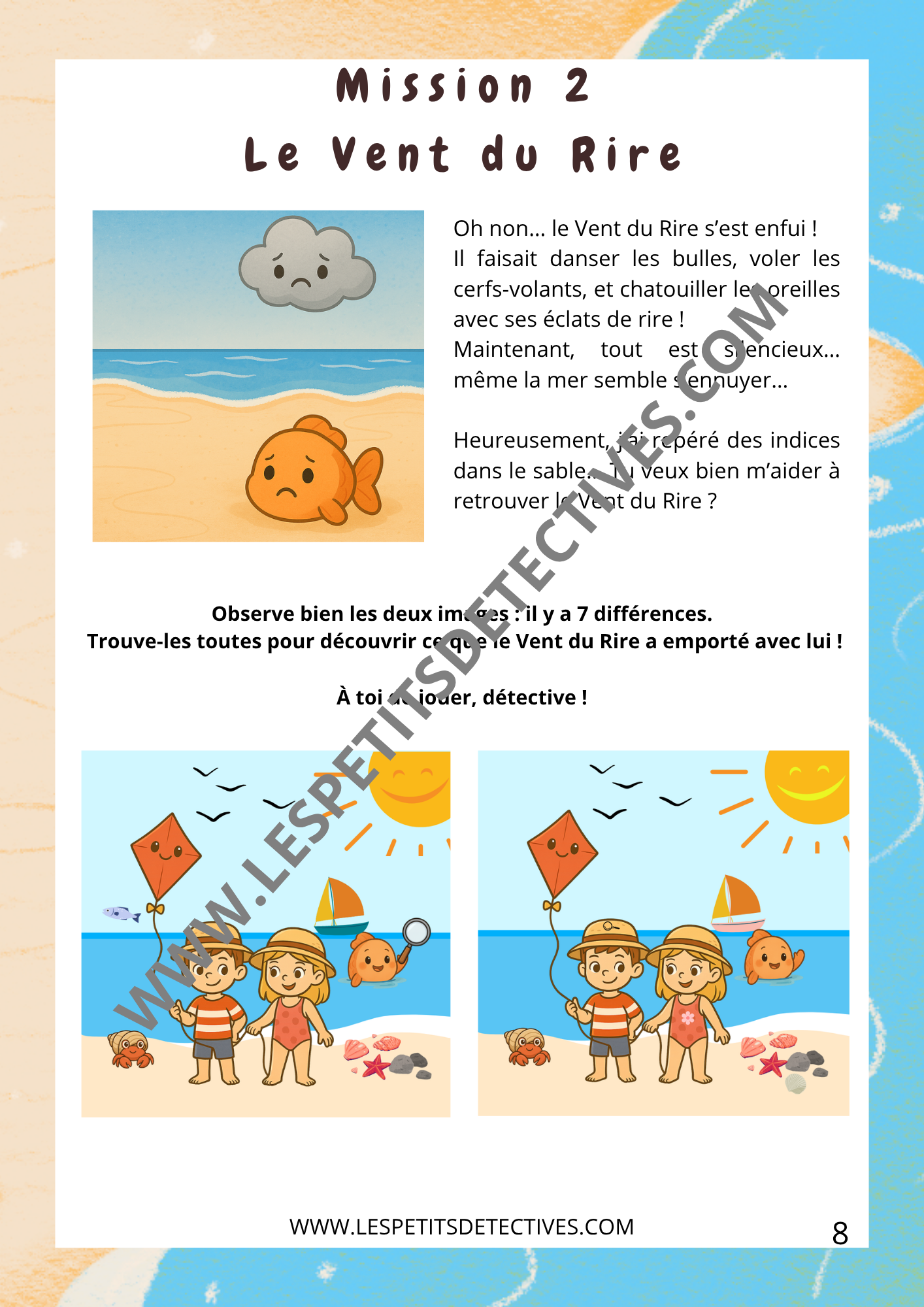 Coffret Mission Vacances pour enfants 3-7 ans – Chasse au trésor et activités d’été
