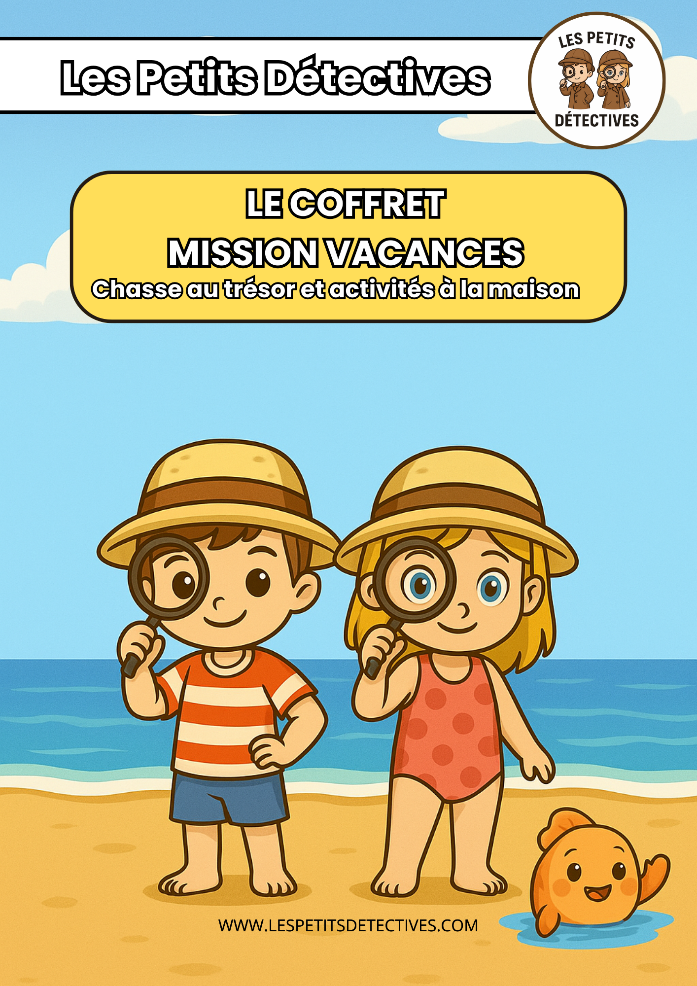 Coffret Mission Vacances pour enfants 3-7 ans – Chasse au trésor et activités d’été