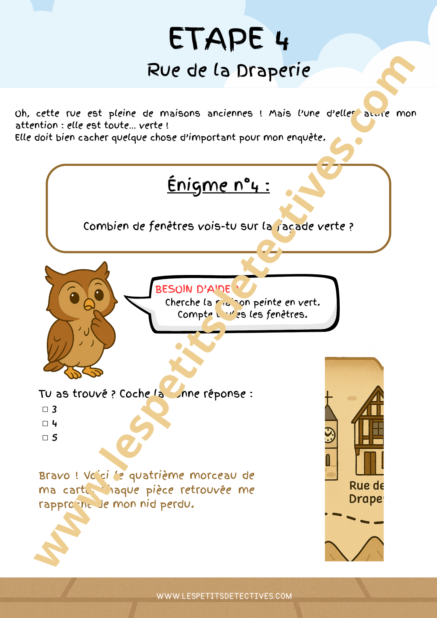 Chasse au trésor à Auxerre pour enfants 3-7 ans – À la recherche de la carte perdue