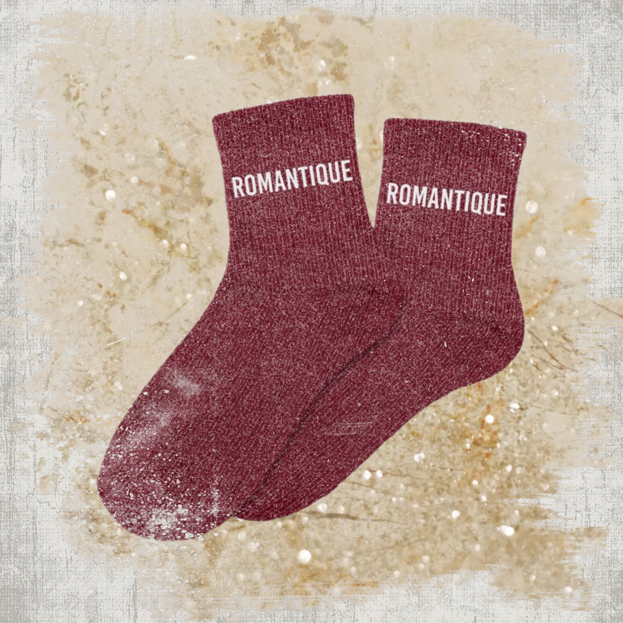 💘 Chaussettes à Paillettes "Romantique"