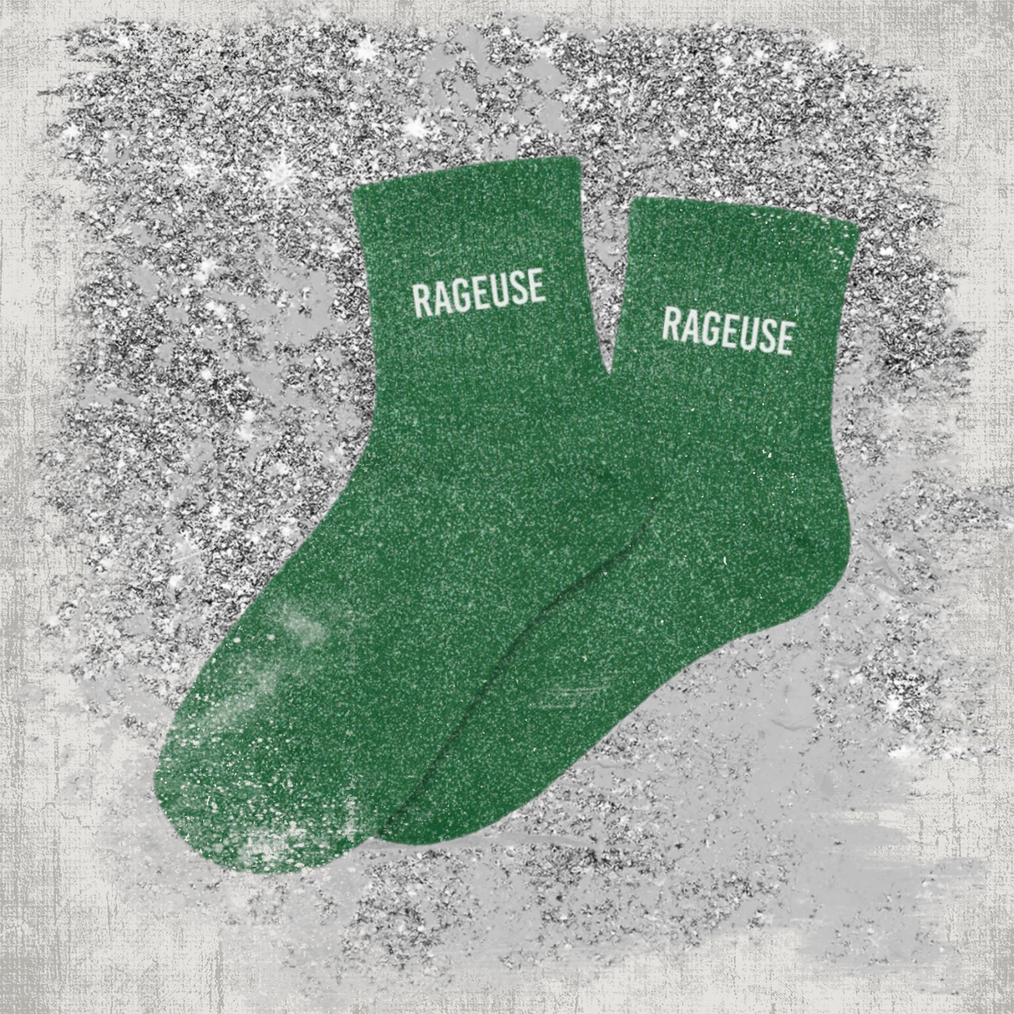 🔥 Chaussettes à Paillettes "Rageuse"