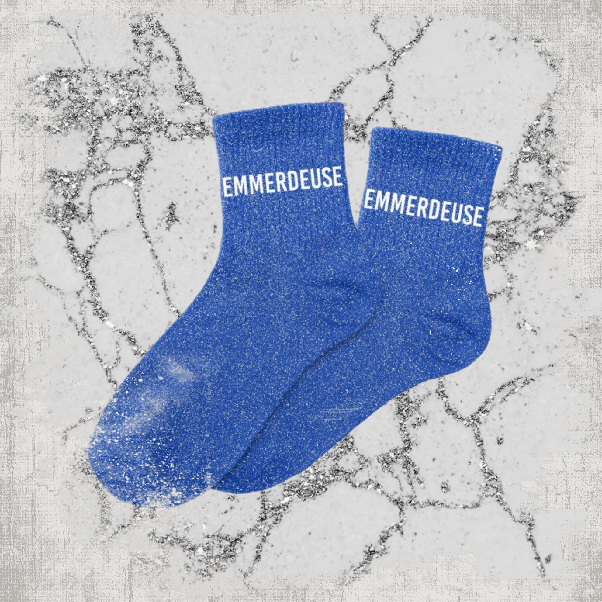 🙃 Chaussettes à Paillettes "Emmerdeuse"