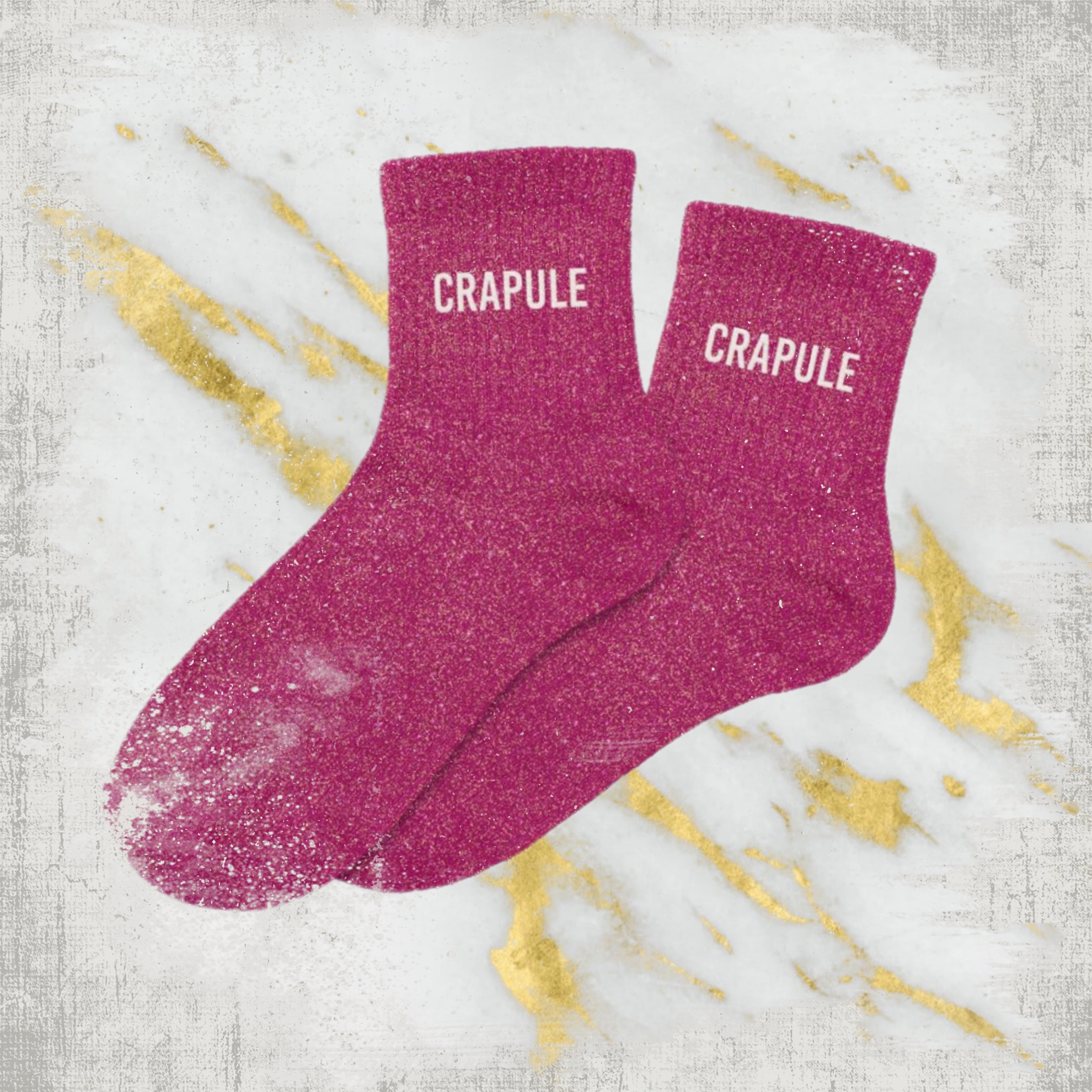 😼 Chaussettes à Paillettes "Crapule"