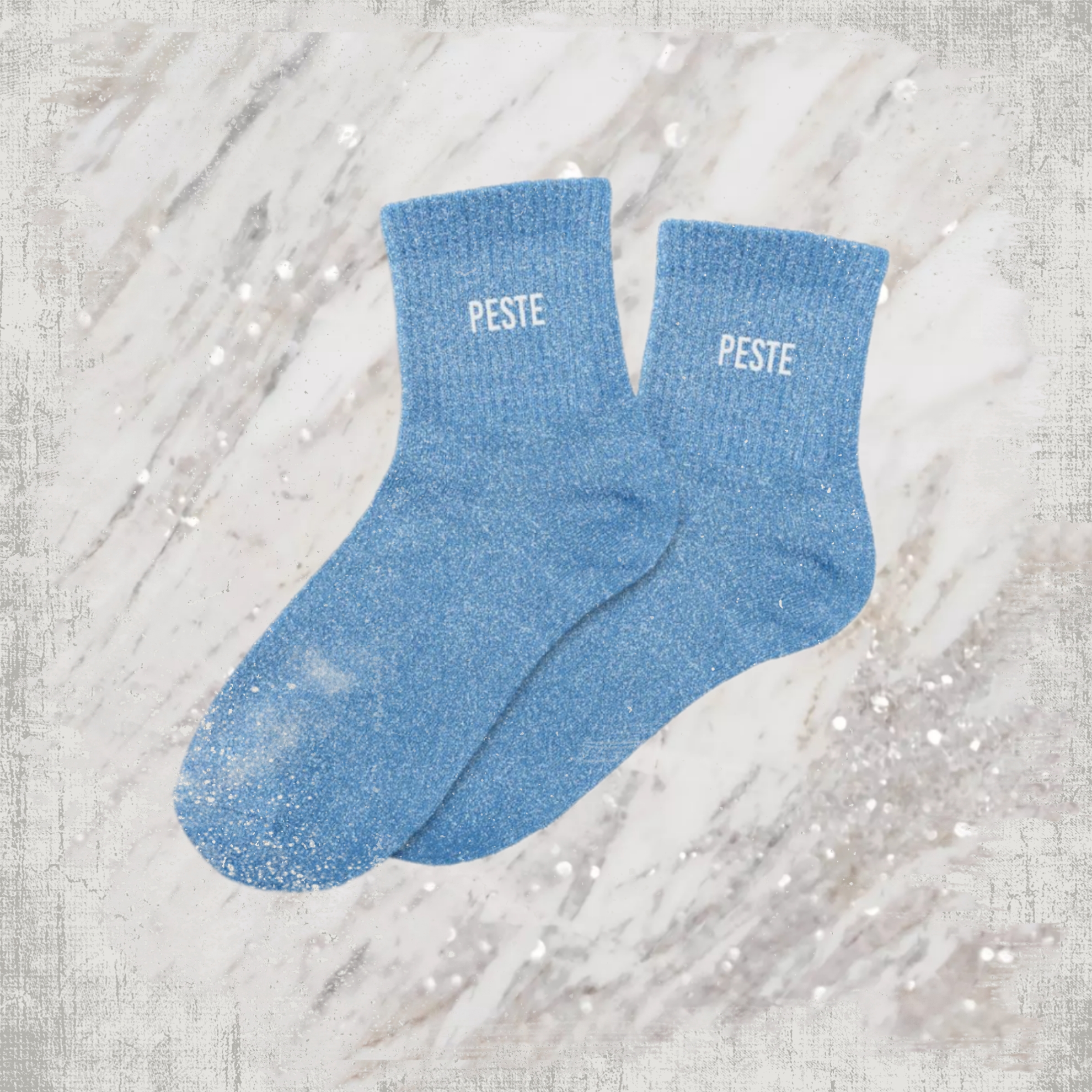 😈 Chaussettes à Paillettes "Peste" 