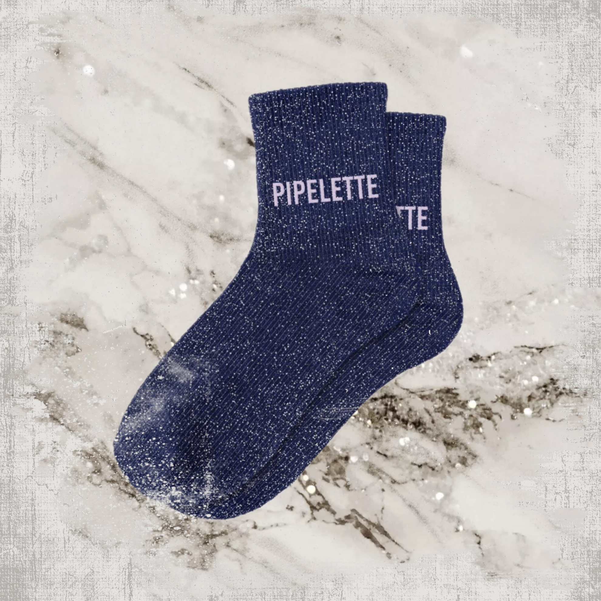 🗣️ Chaussettes à Paillettes "Pipelette"