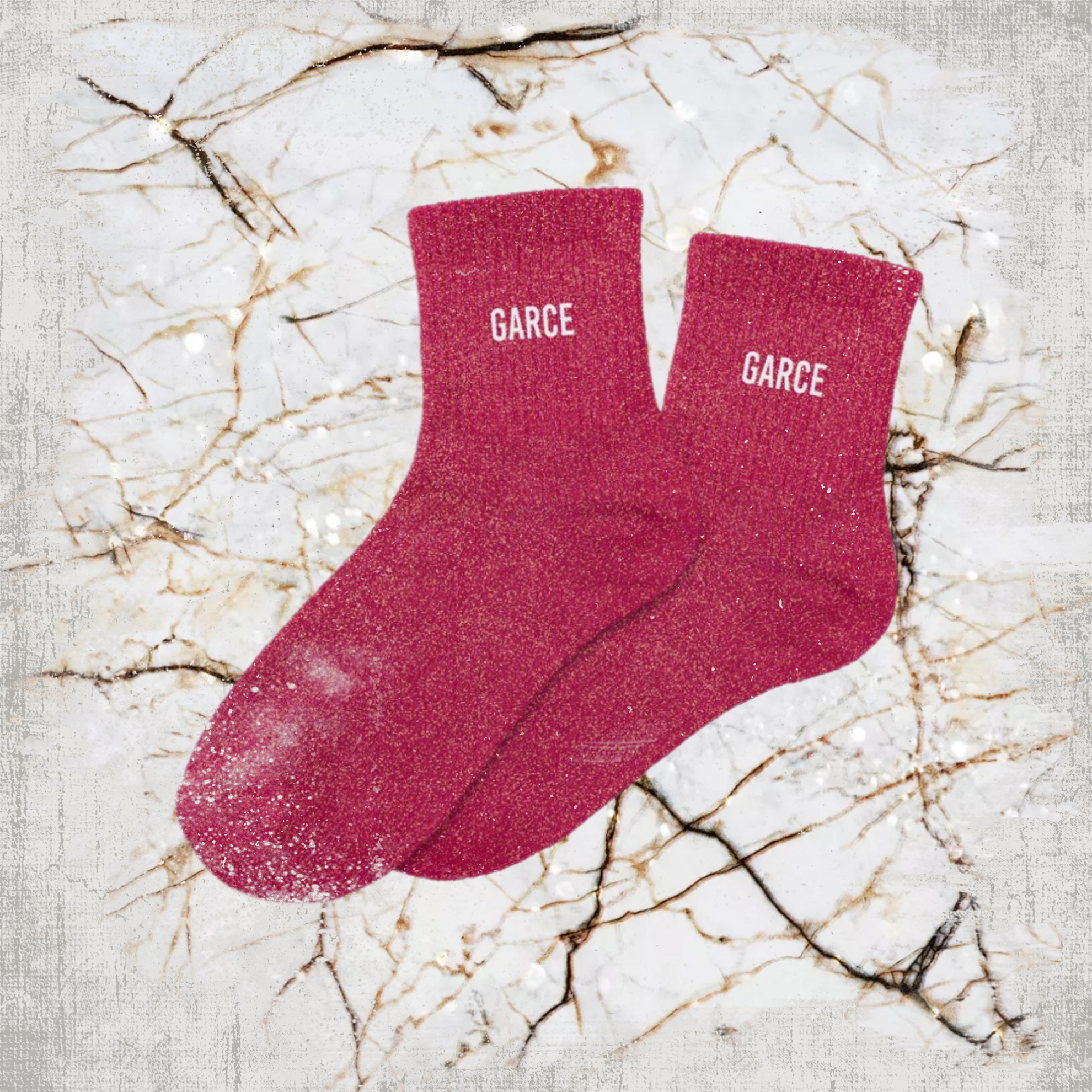 😏 Chaussettes à Paillettes "Garce"