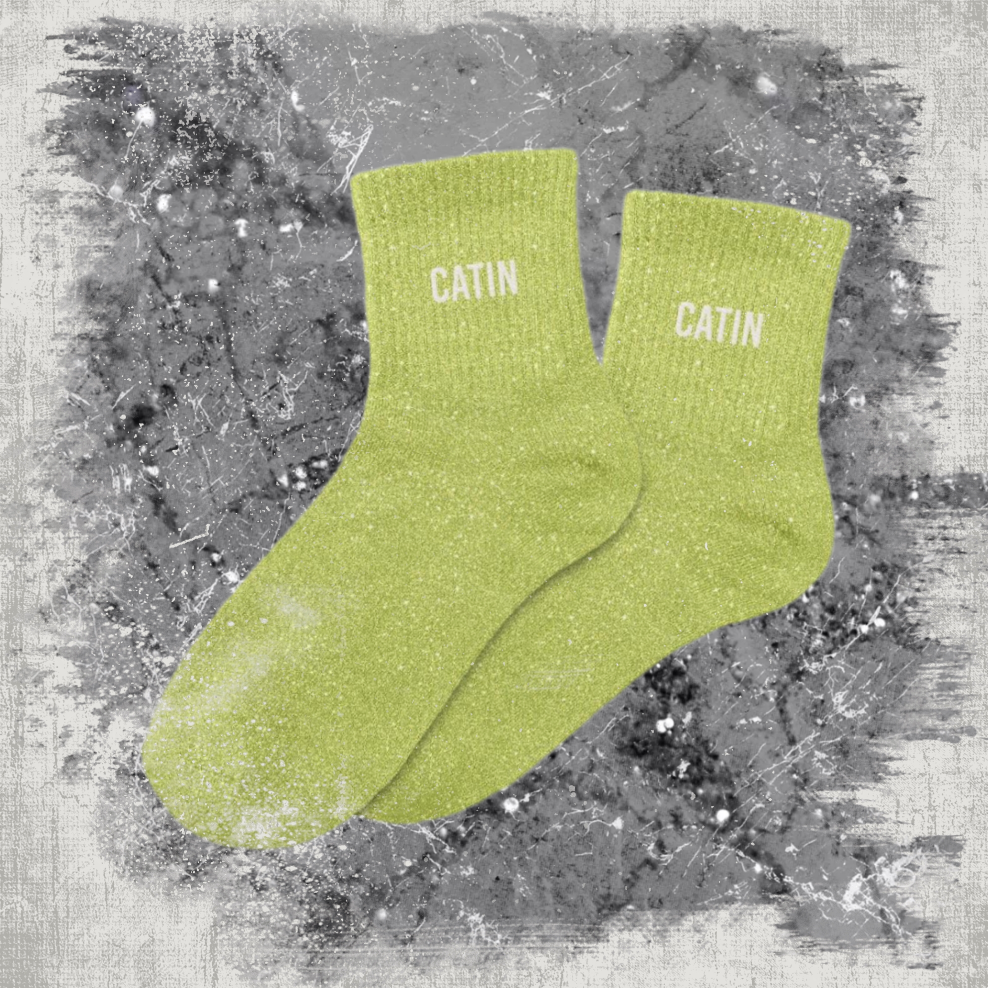 💋 Chaussettes à Paillettes "C*tin"