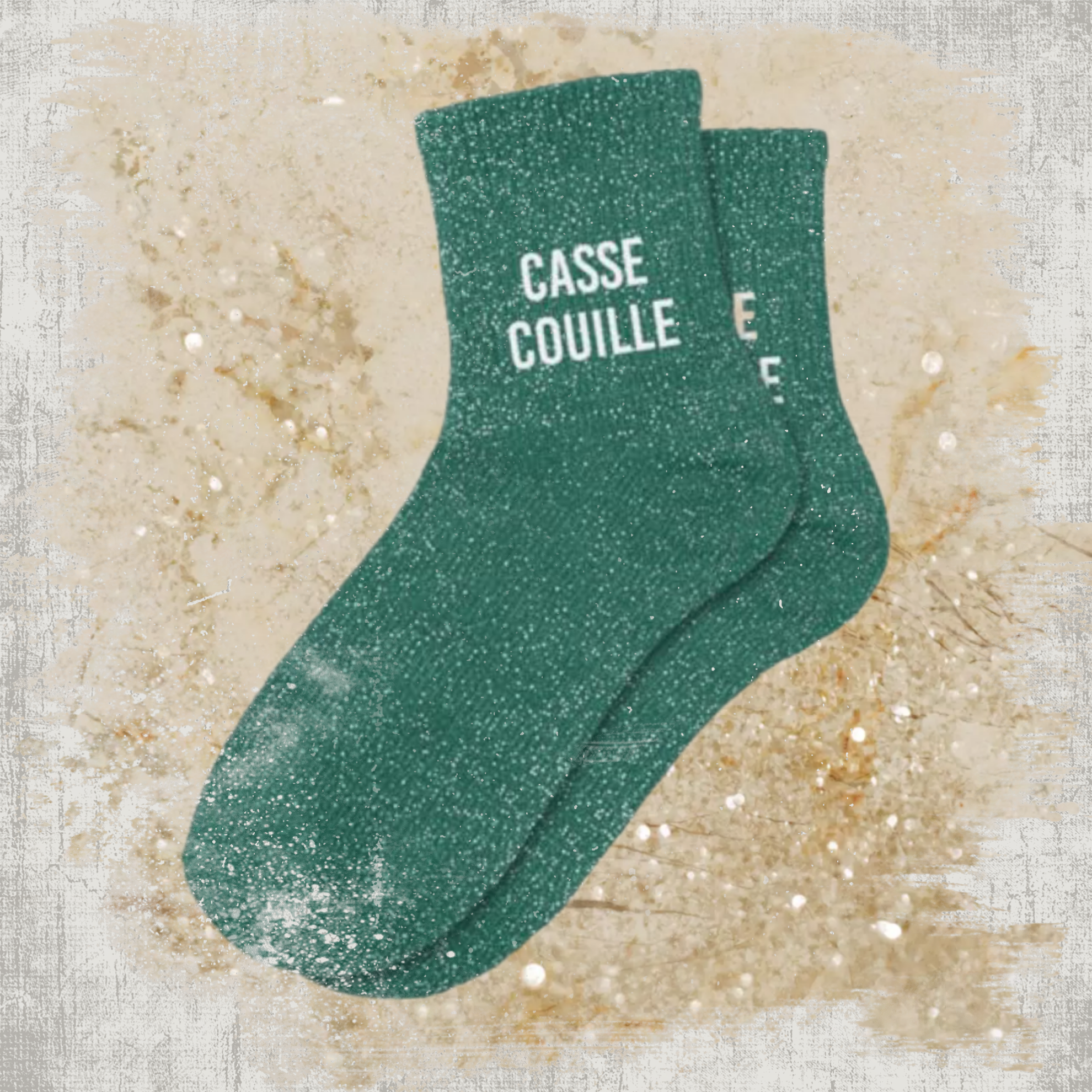 🙃 Chaussettes à Paillettes "Casse-Couille"