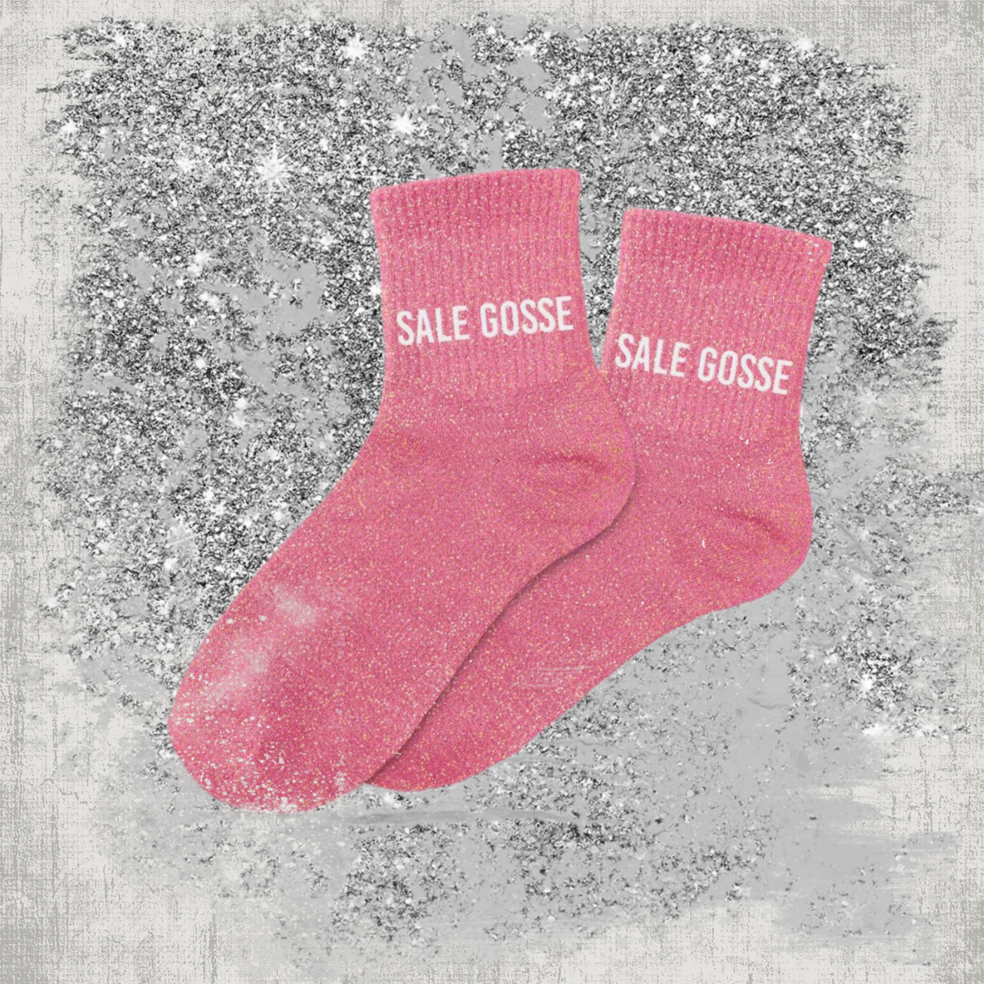 😜 Chaussettes à Paillettes "Sale Gosse"
