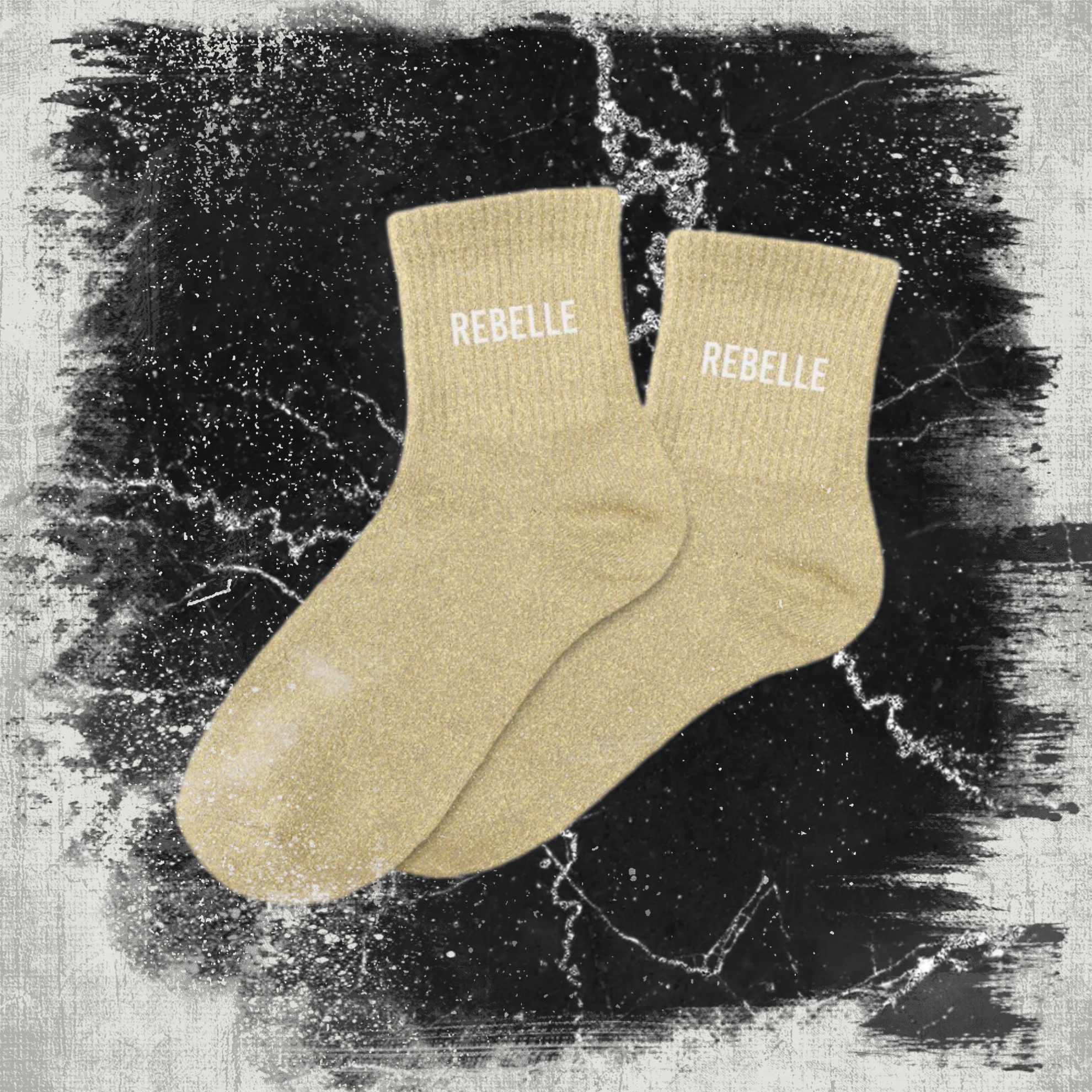 ⚡ Chaussettes à Paillettes "Rebelle"