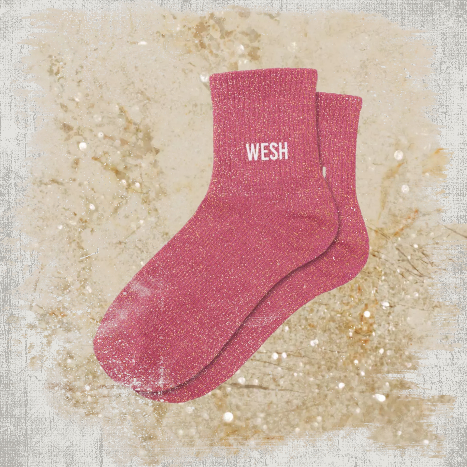 🧃 Chaussettes à Paillettes "Wesh"