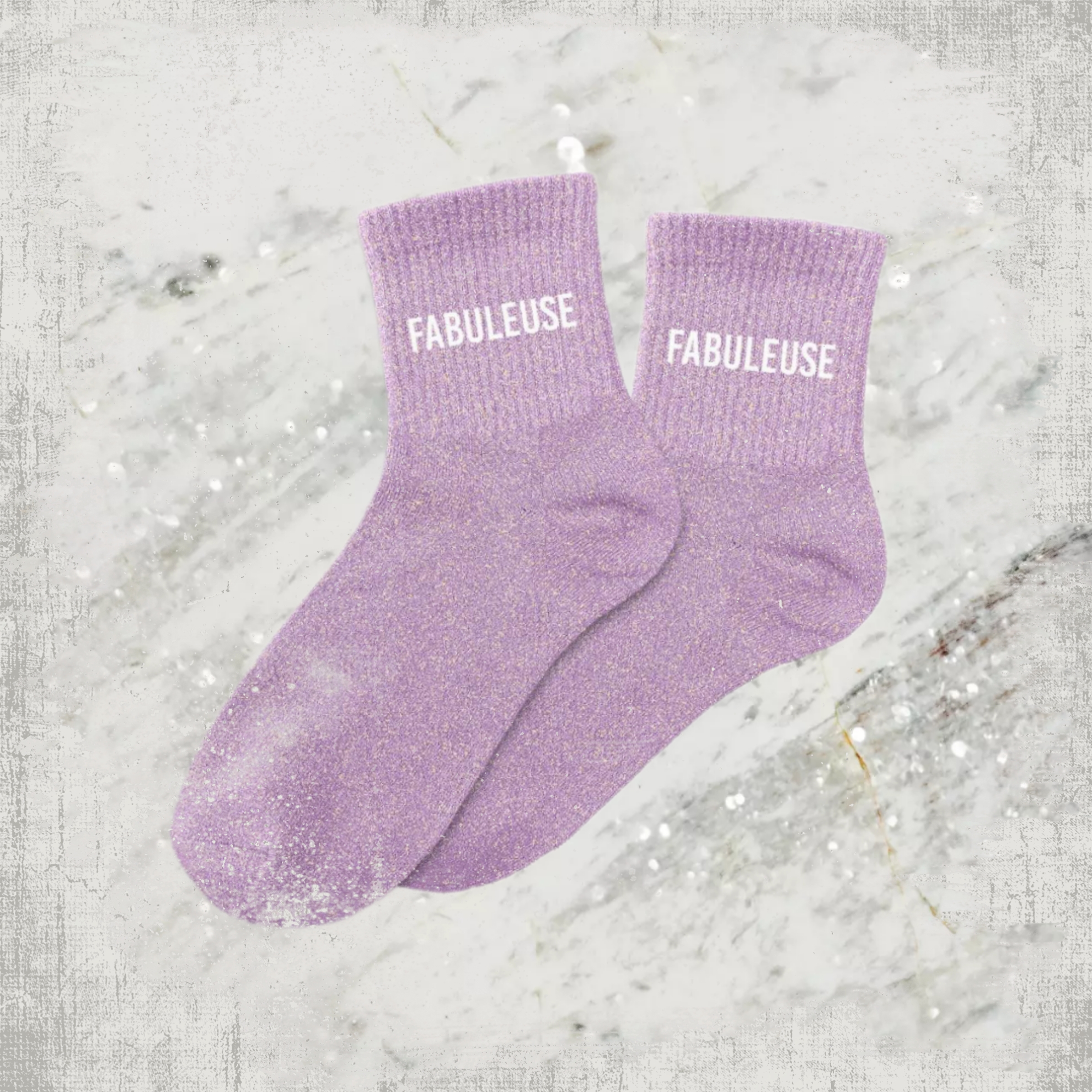 💫 Chaussettes à Paillettes "Fabuleuse"