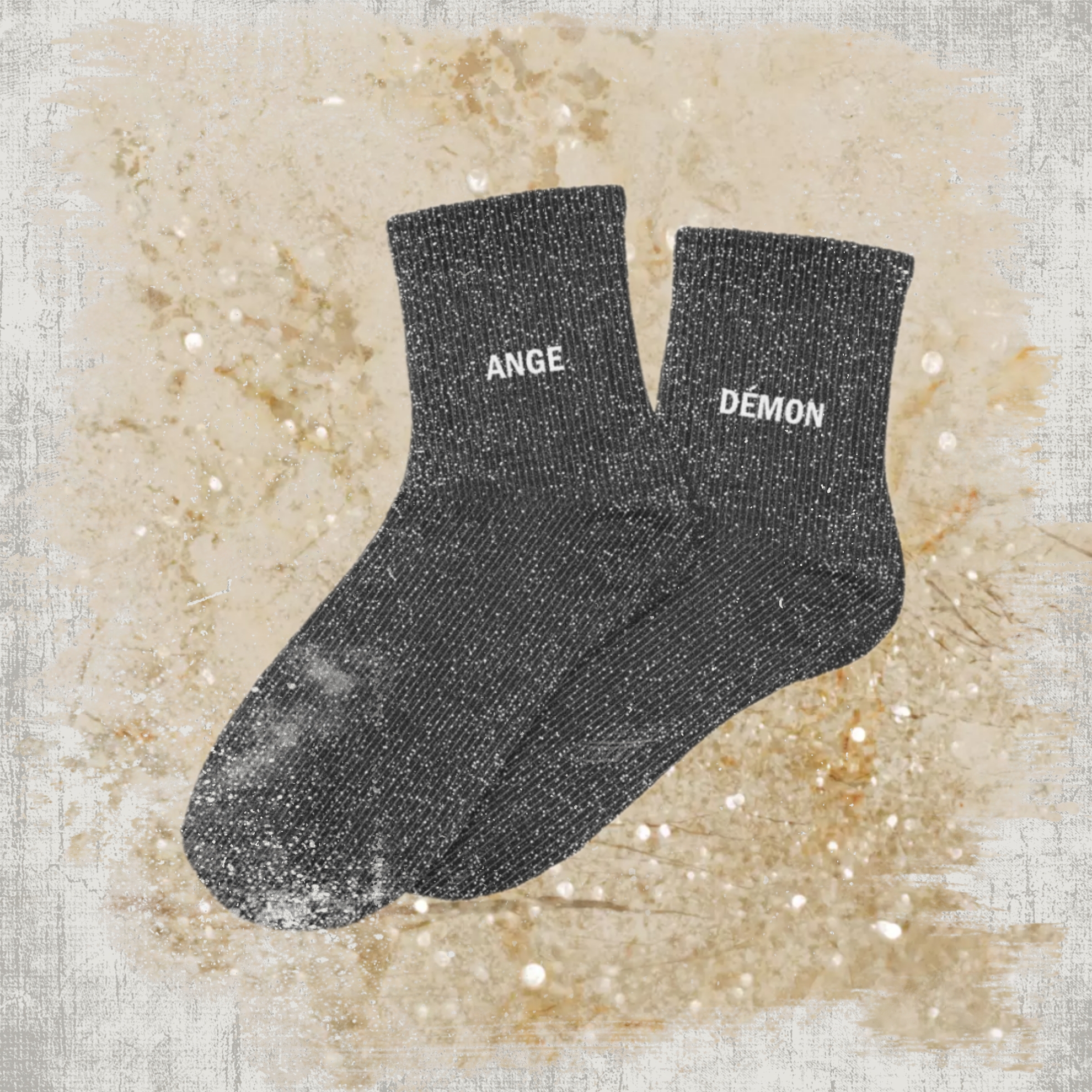 😇😈 Chaussettes à Paillettes "Ange-Démon"