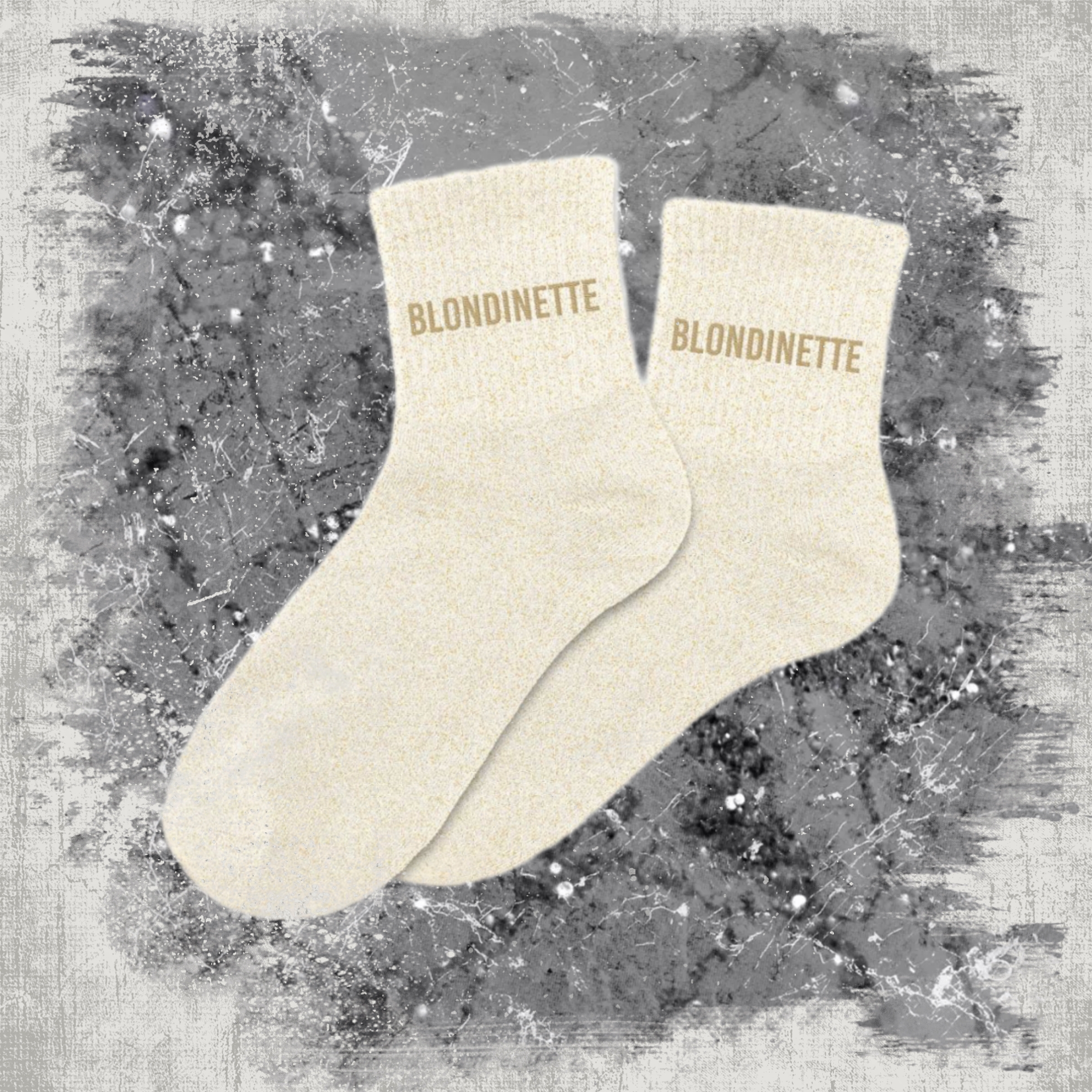 🌟 Chaussettes à Paillettes "Blondinette"