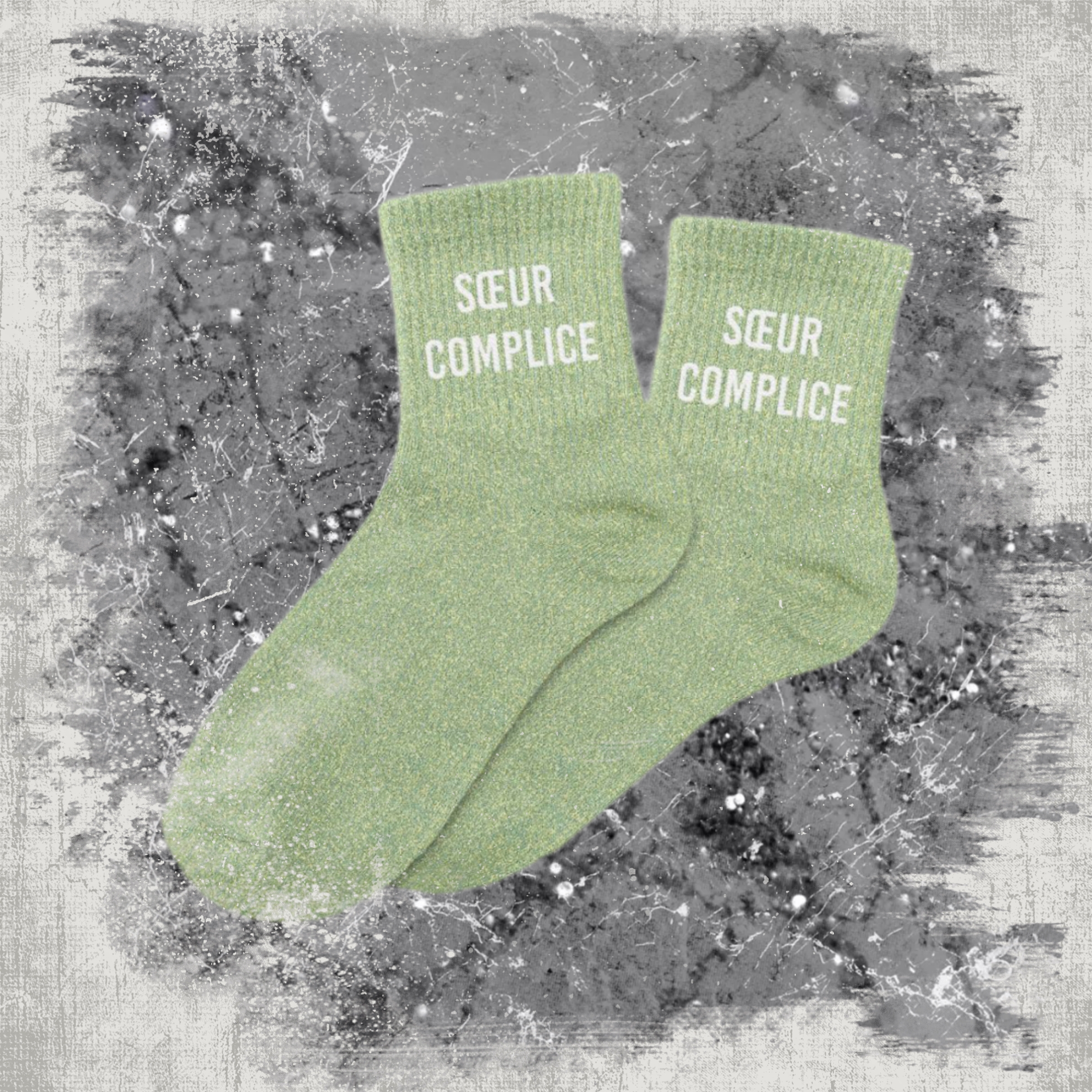 👯‍♀️ Chaussettes à Paillettes "Sœur Complice"