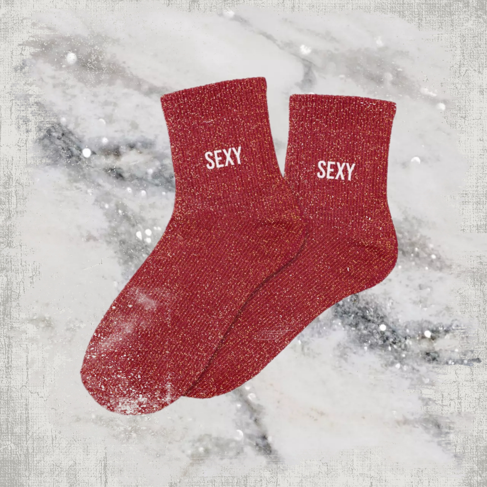 💋 Chaussettes à Paillettes "Sexy"