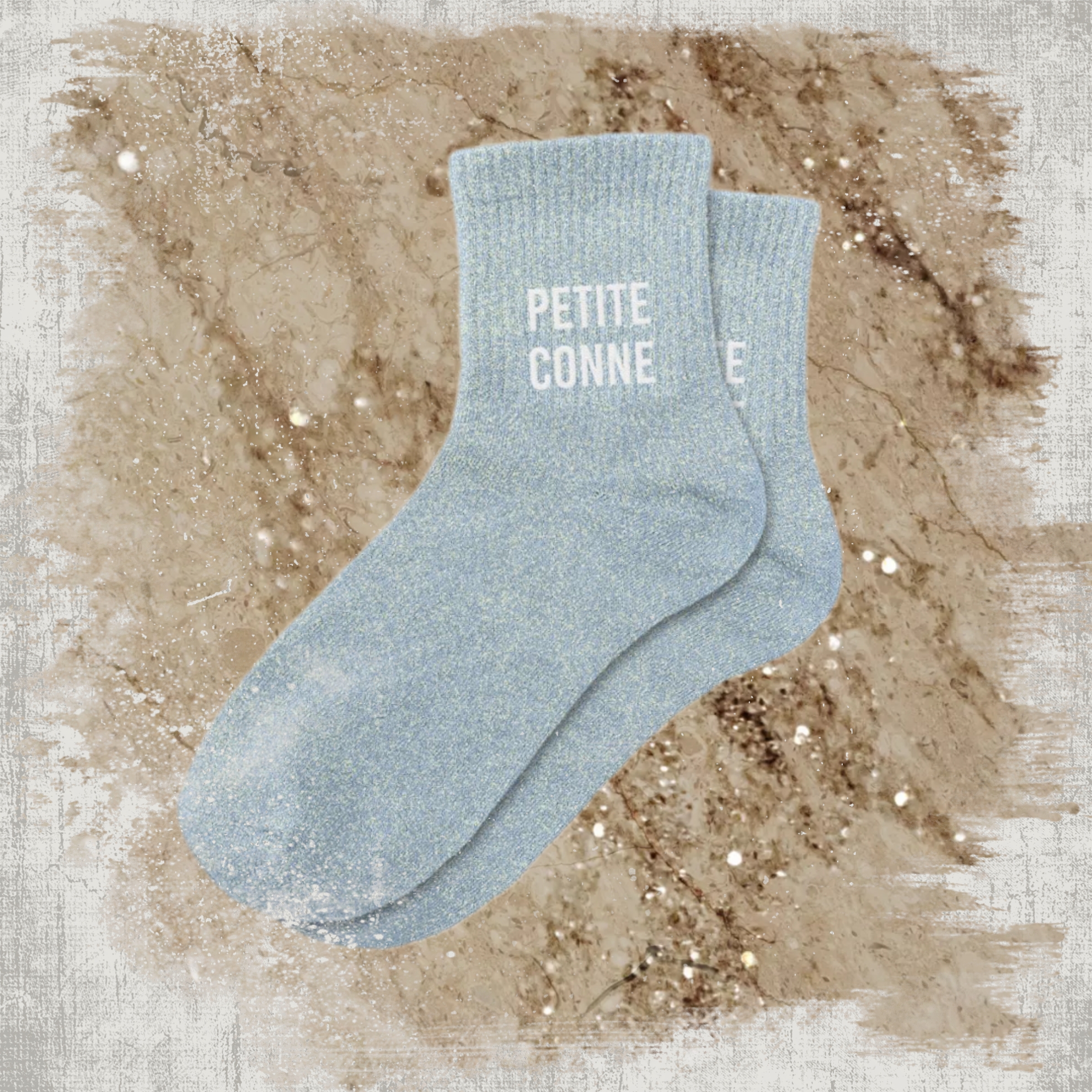 🎀 Chaussettes à Paillettes "Petite C*nne"