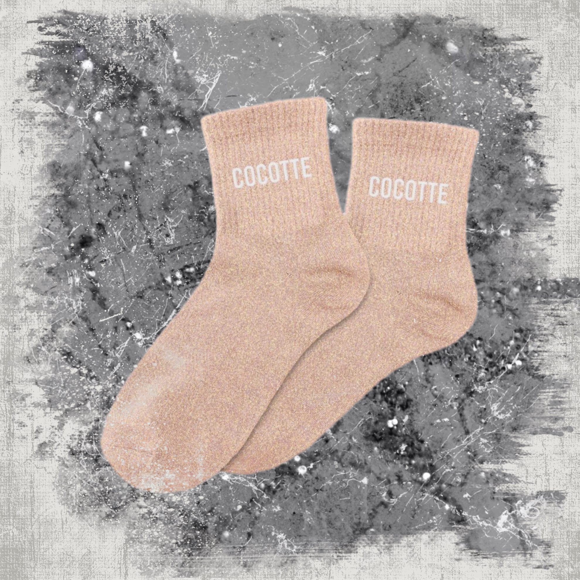 🐔 Chaussettes à Paillettes "Cocotte"