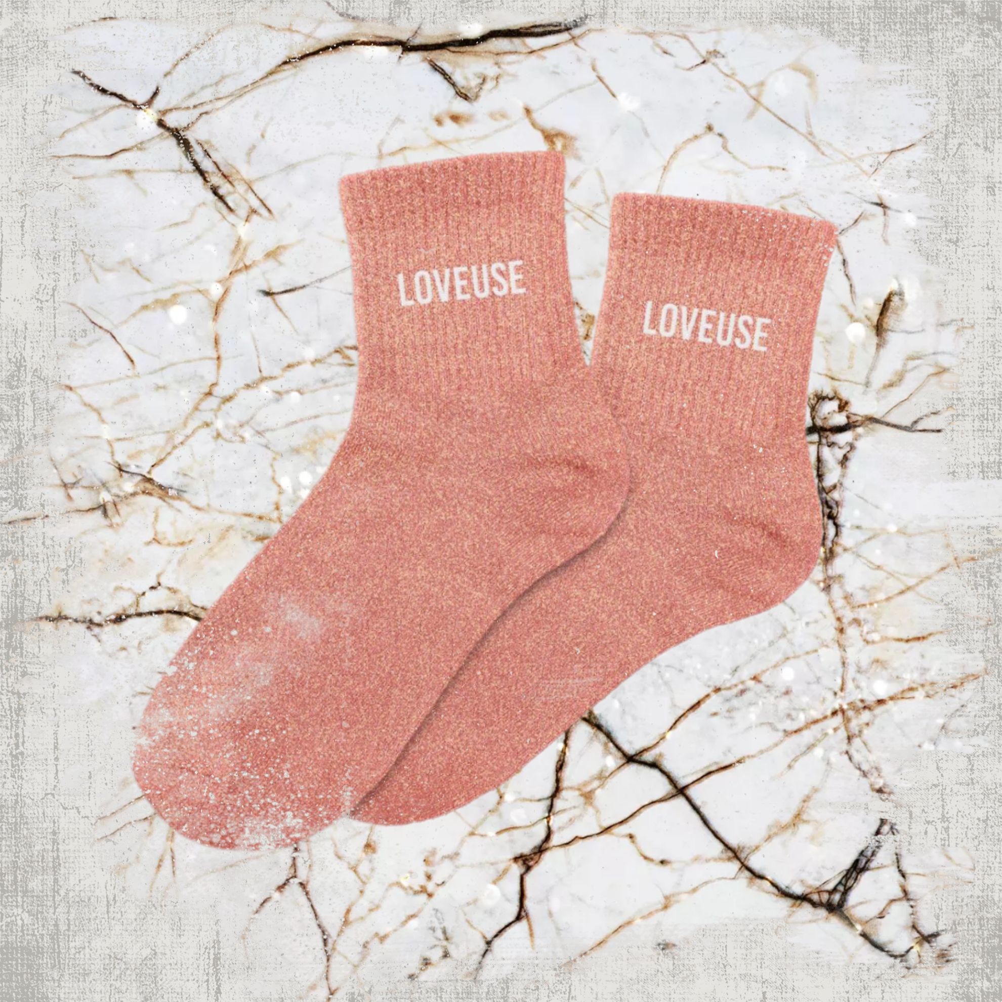 ❤️ Chaussettes à Paillettes "Loveuse"