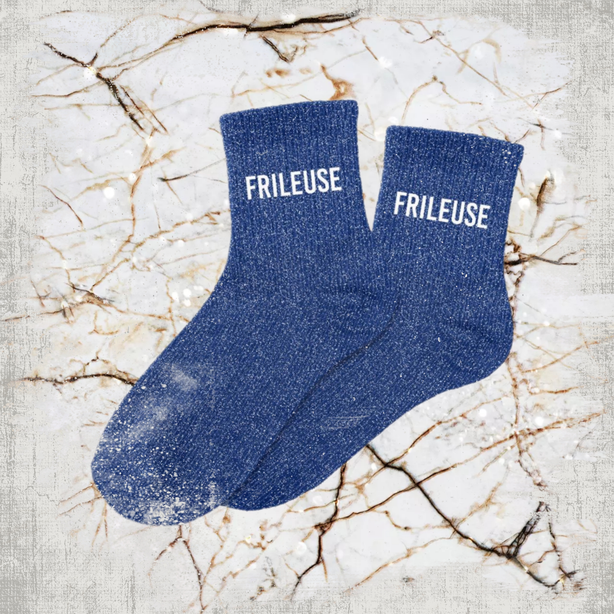 ❄️ Chaussettes à Paillettes "Frileuse" 