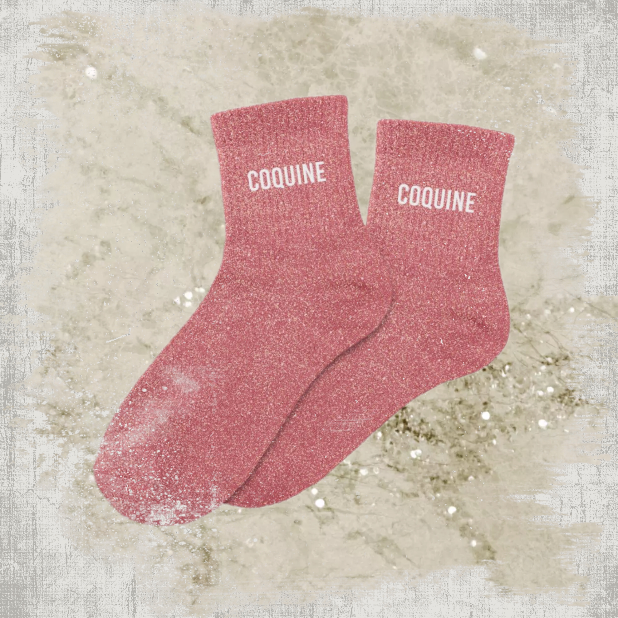 🍒 Chaussettes à Paillettes "Coquine"