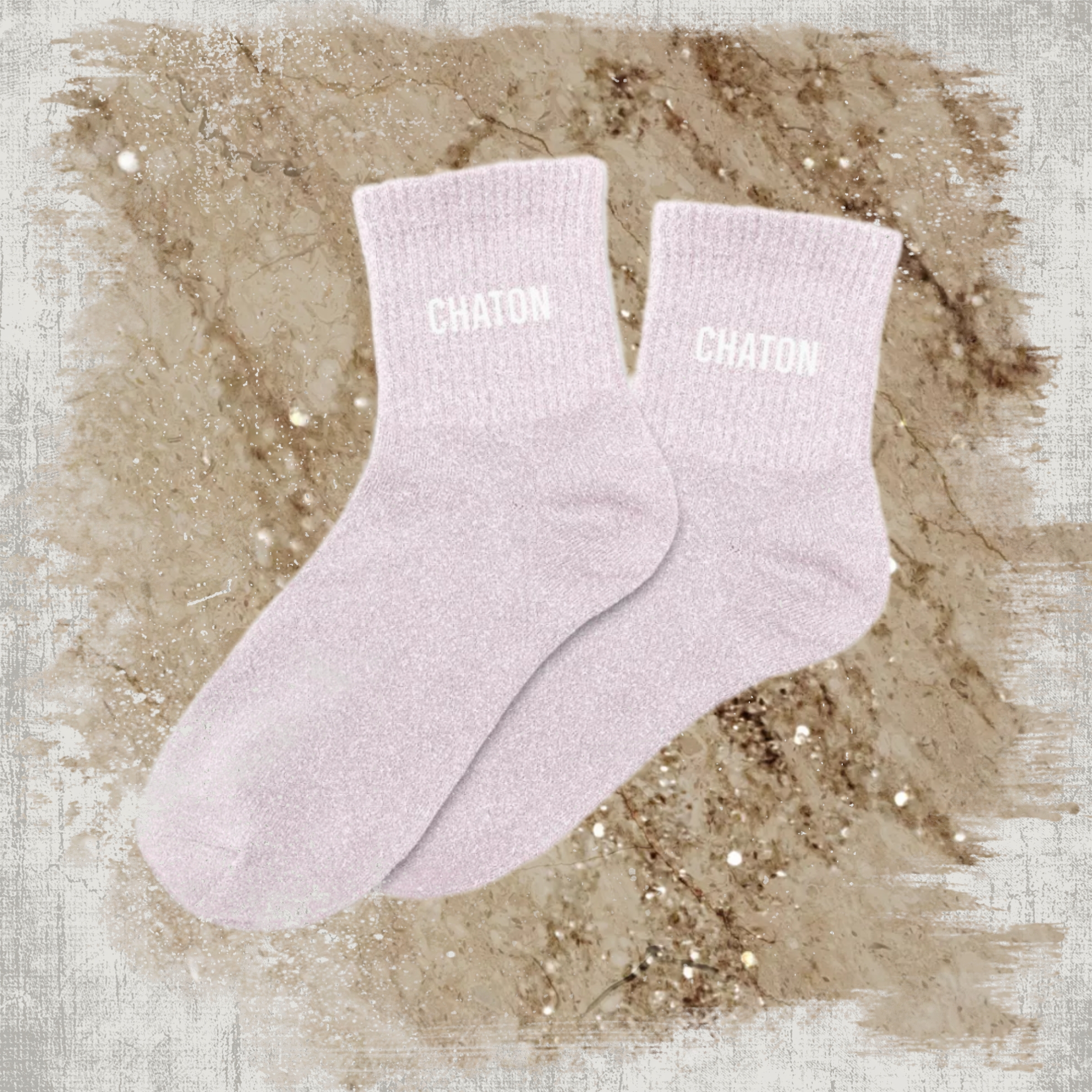 🐱 Chaussettes à Paillettes "Chaton"