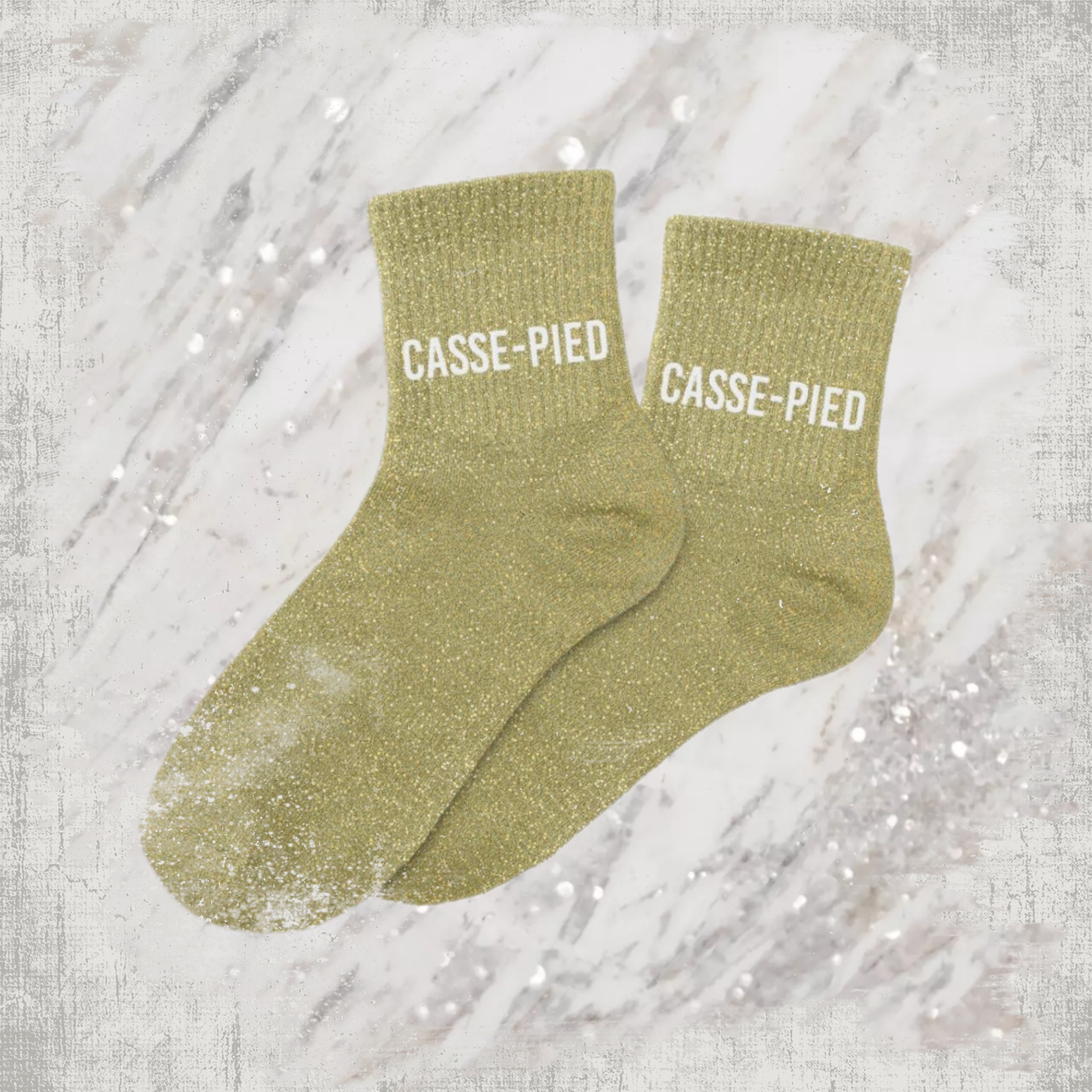 🙄 Chaussettes à Paillettes "Casse-Pied"