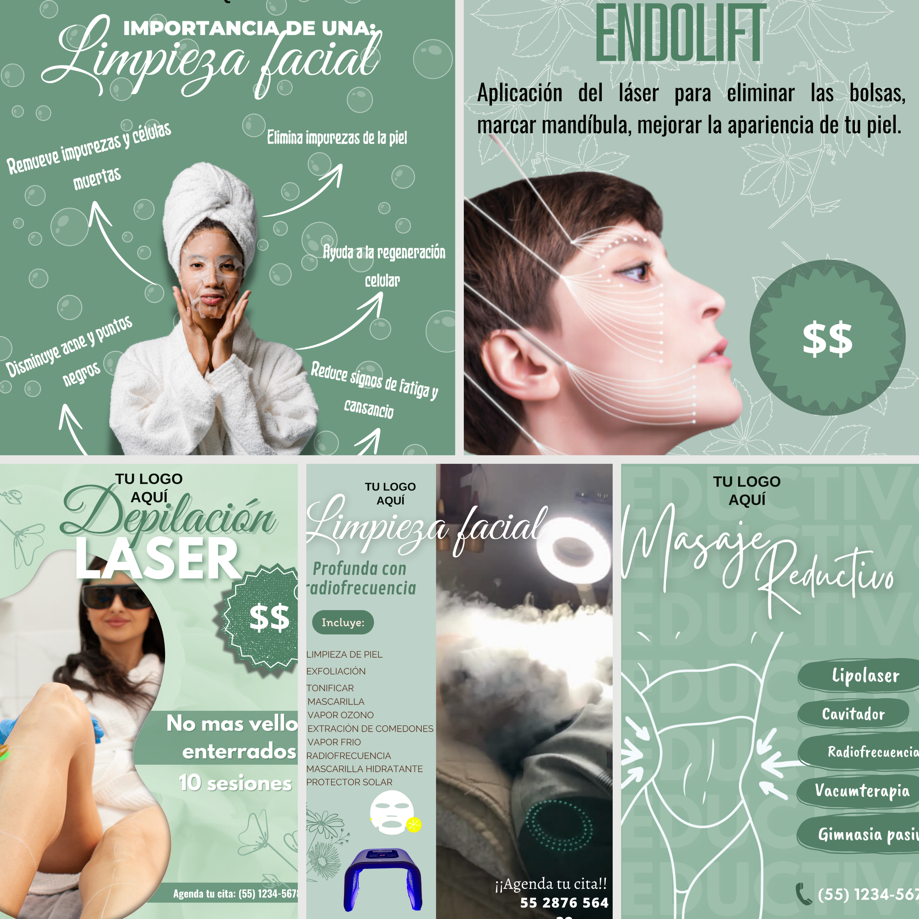 Pack de Diseño Profesional para Spa