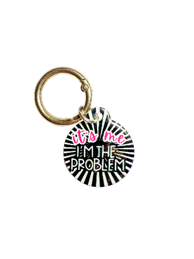 It’s Me, I’m the Problem Pet ID Tag – Black & White Burst Edition