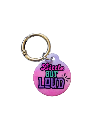 Little But Loud Pet ID Tag – Lavender Edition