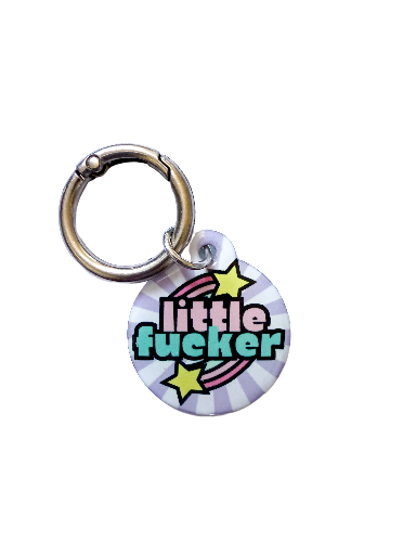 Little Fucker Pet ID Tag – Pastel Edition