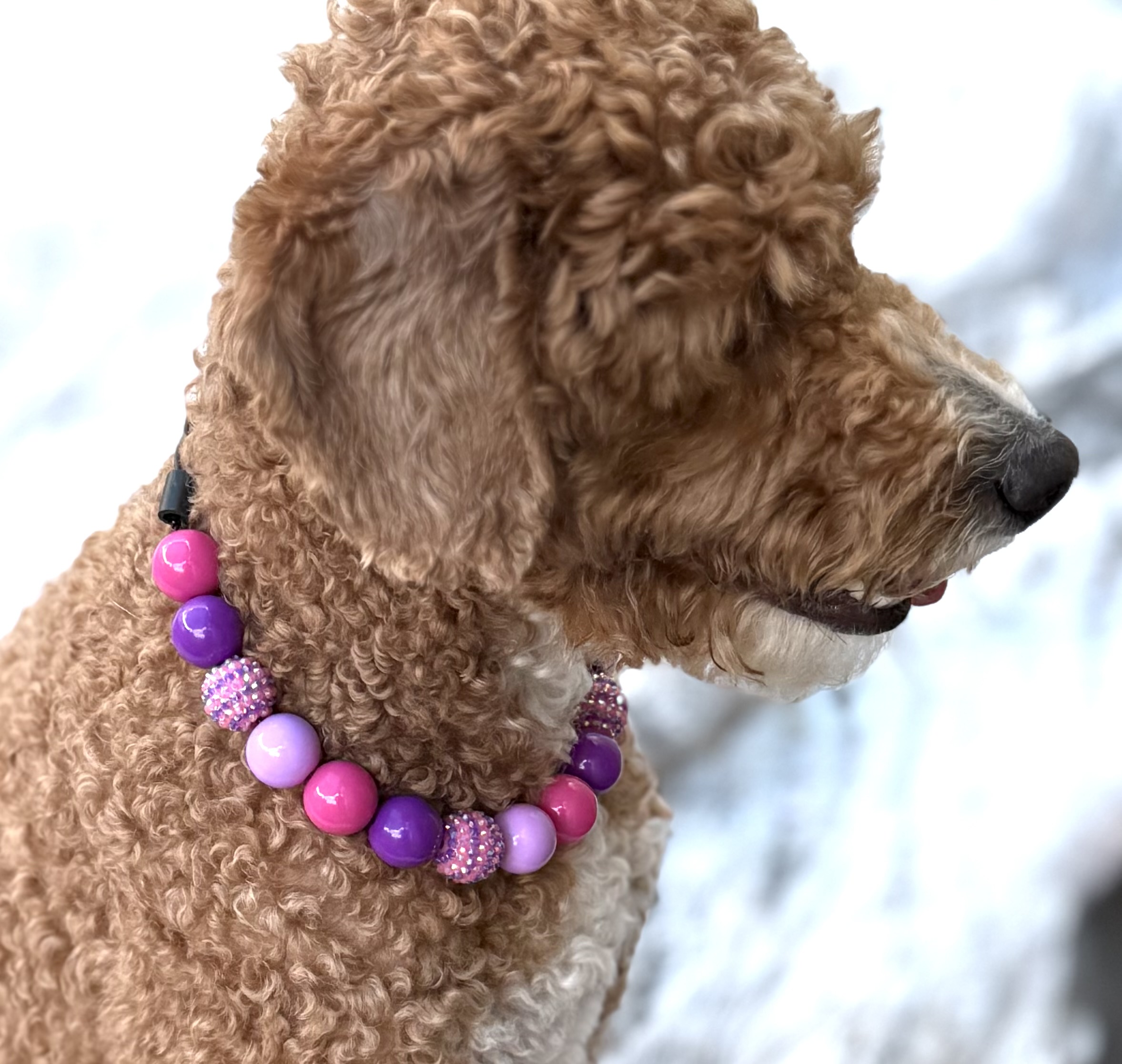 The Glamazon Bubblegum Bead Collar