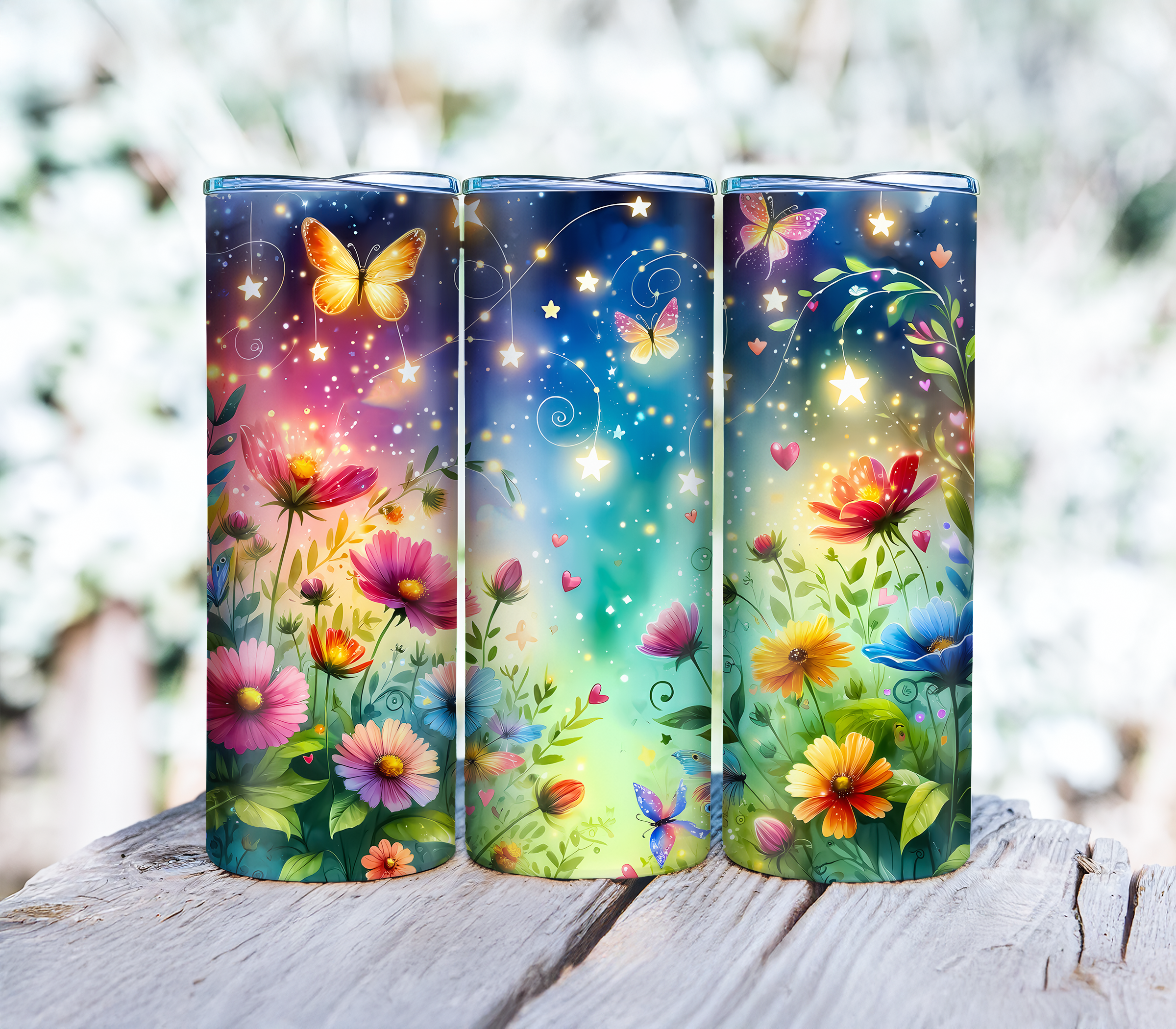 Floral Fantasy Tumbler